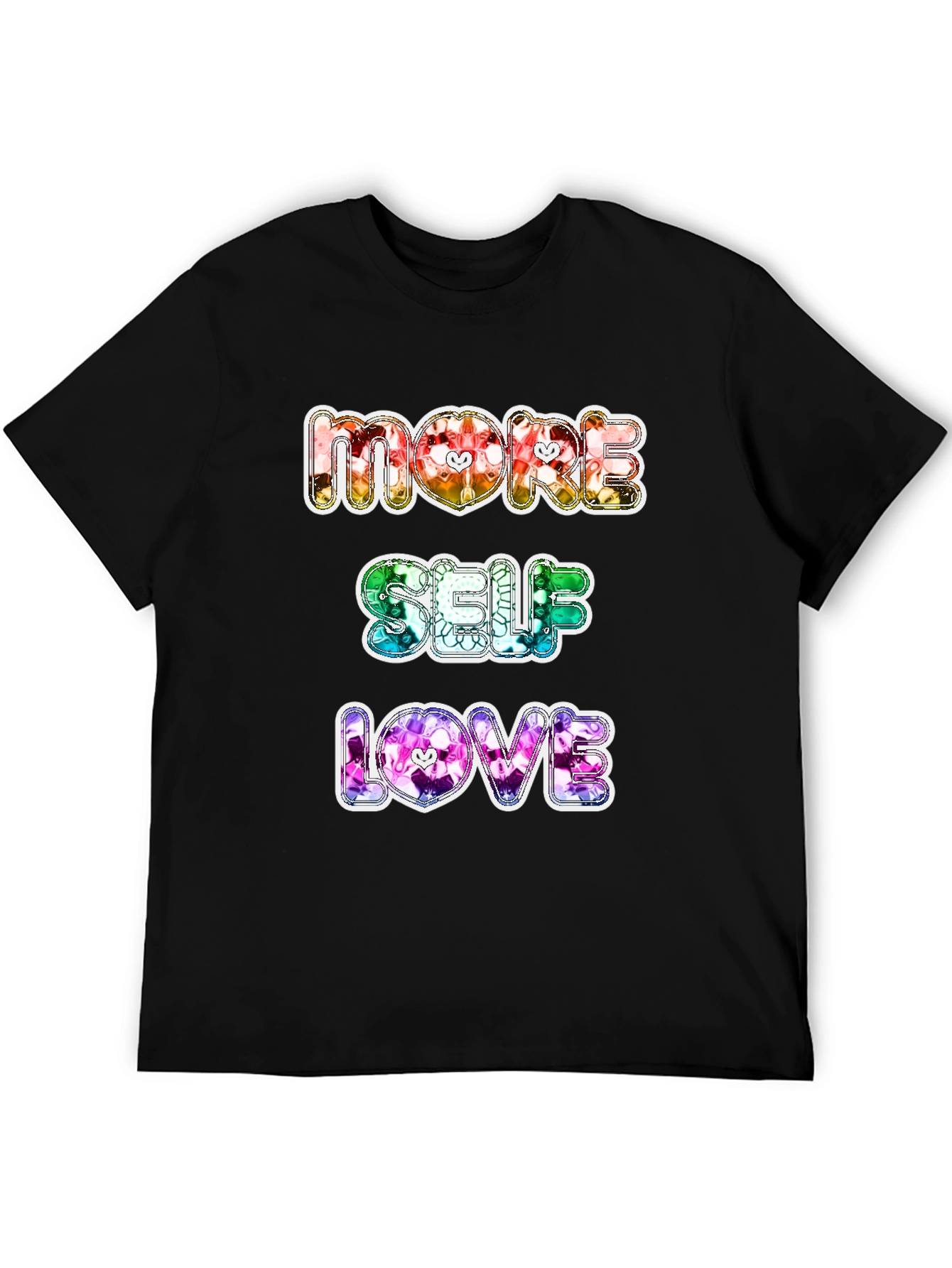 Black More Self Love Graphic T-Shirt view 5