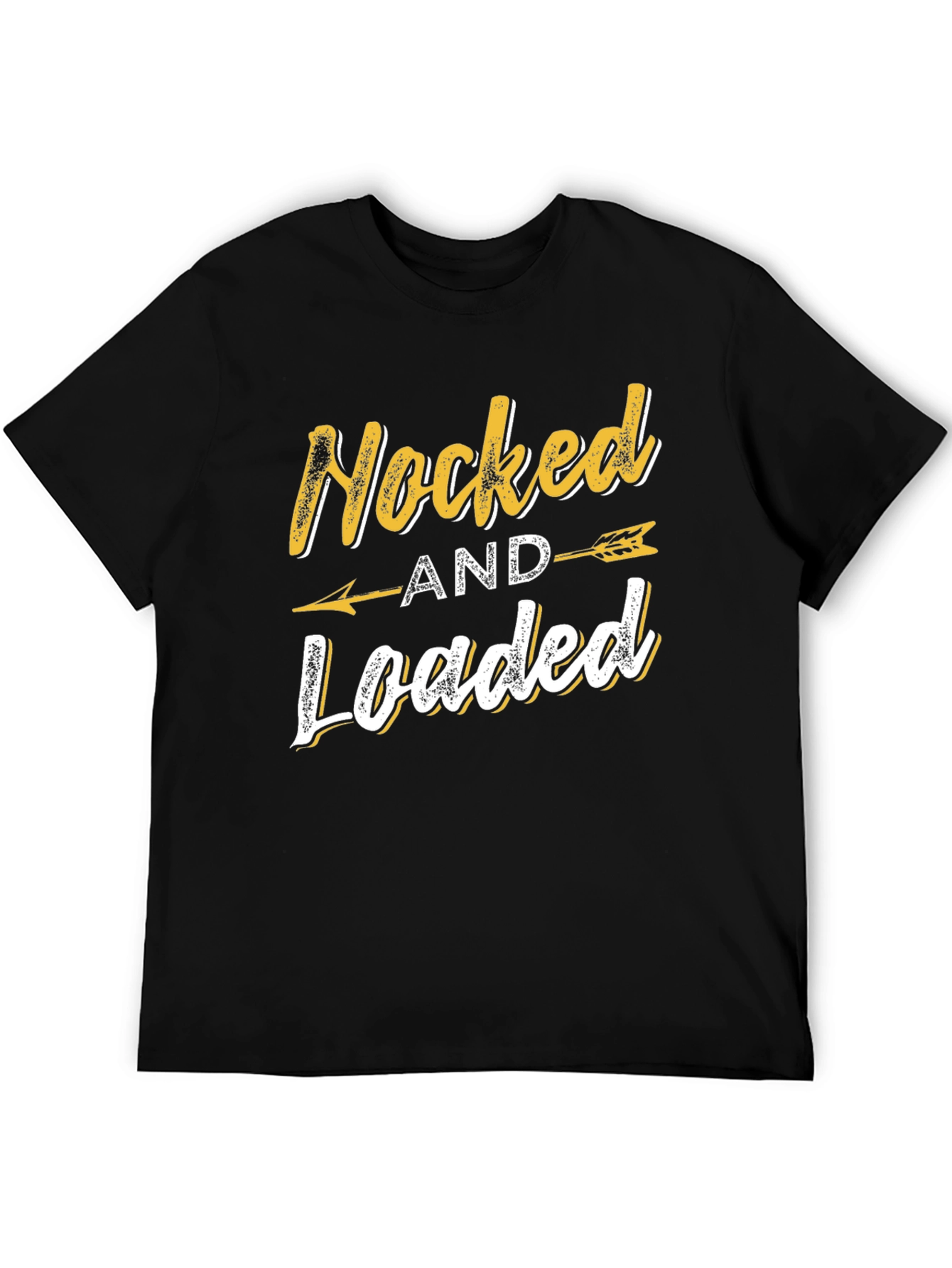 Black Nocked and Loaded Graphic Tee view 5