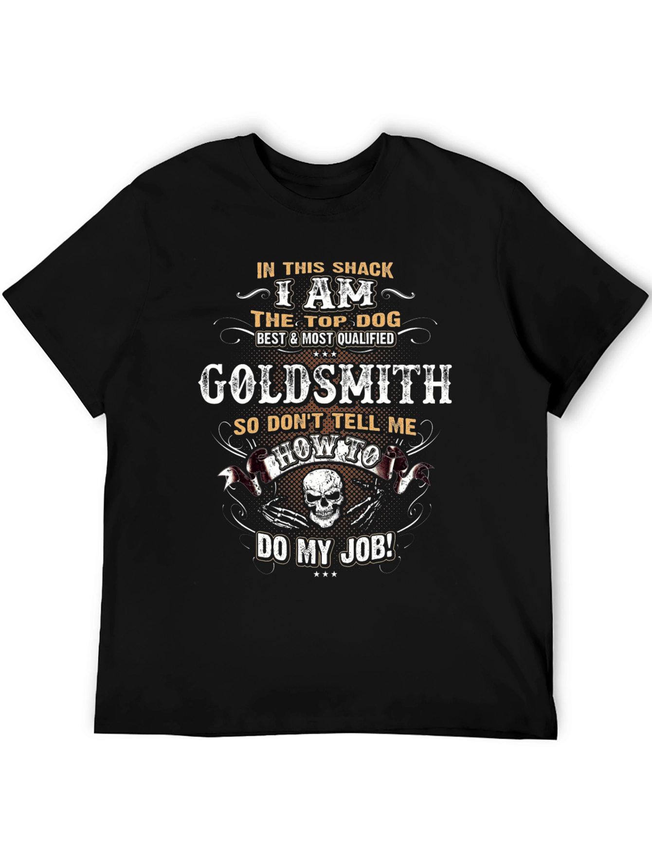 Black Goldsmith T-Shirt - Top Dog Design view 5
