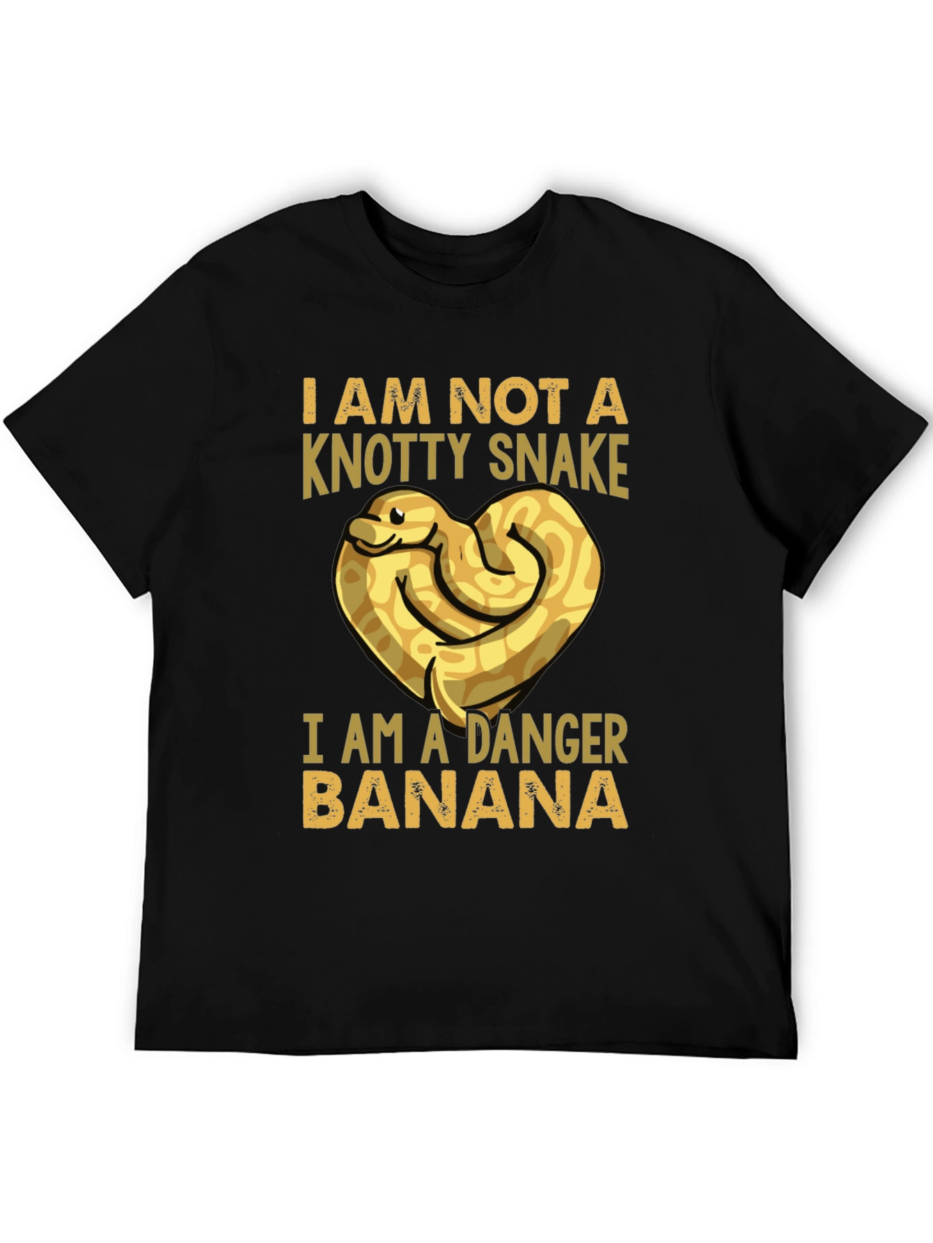 Black Danger Banana Snake T-Shirt - Funny Pet Lover Tee view 5