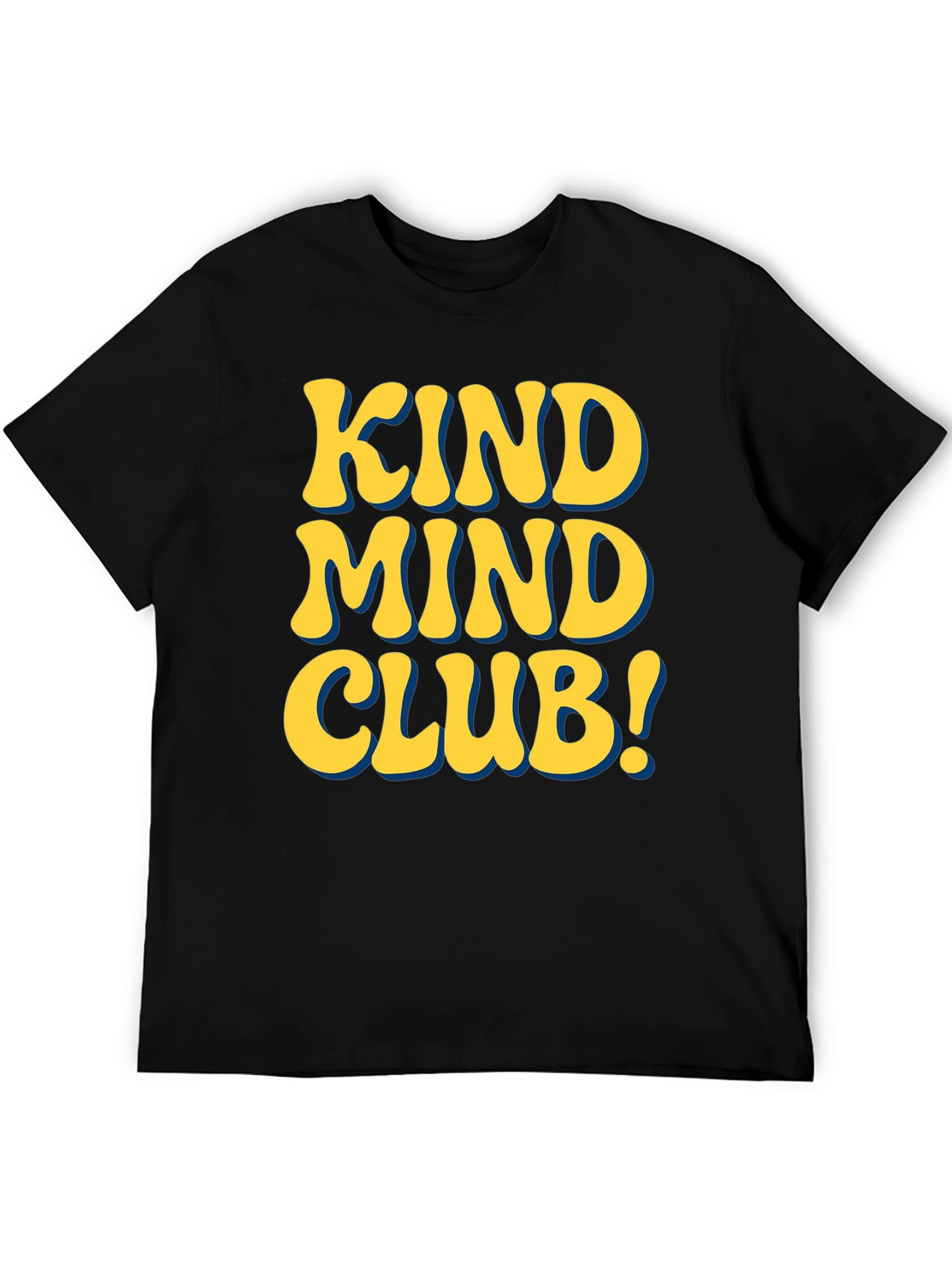 Black Kind Mind Club Graphic T-Shirt - Positive Vibes Tee view 5