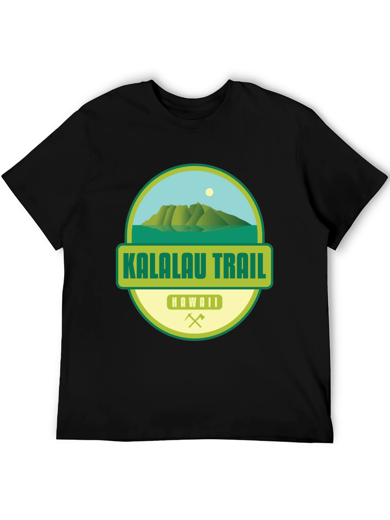 Black Kalalau Trail Hawaii Graphic T-Shirt view 5