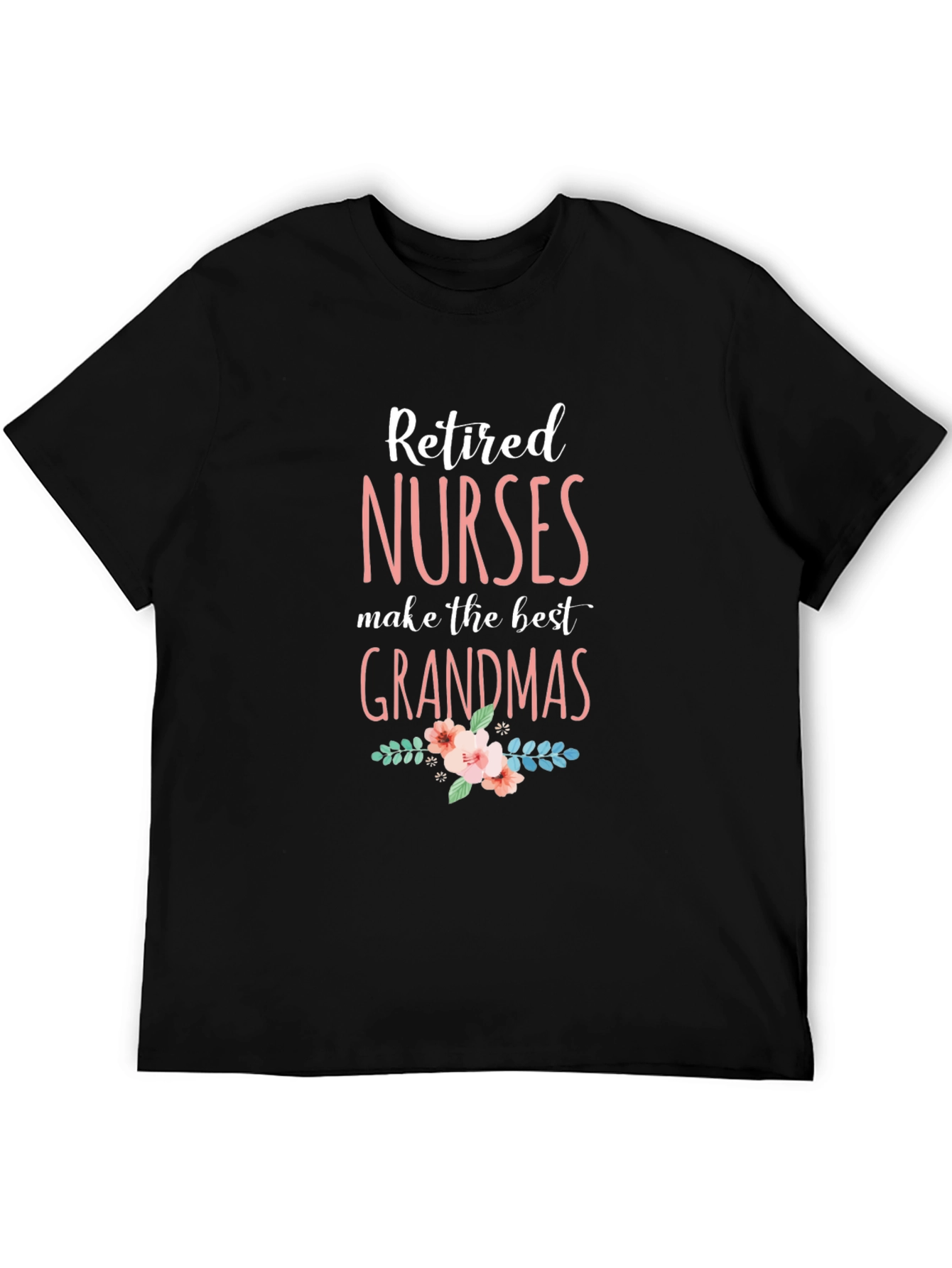 Black Retired Nurses Best Grandmas T-Shirt view 5