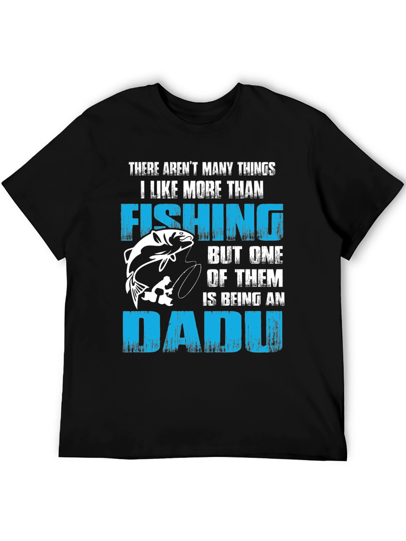 Black Fishing Dad T-Shirt - Perfect Gift for Fishing Lovers view 5