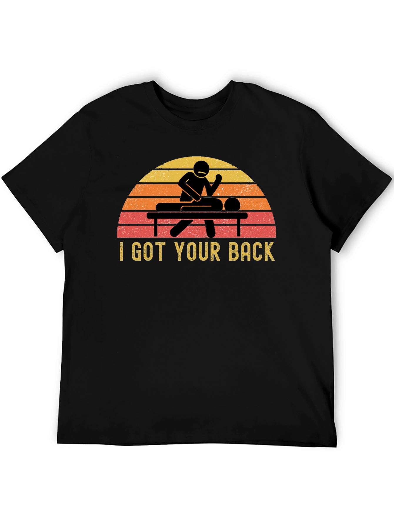 Black I Got Your Back Massage Therapist T-Shirt view 5