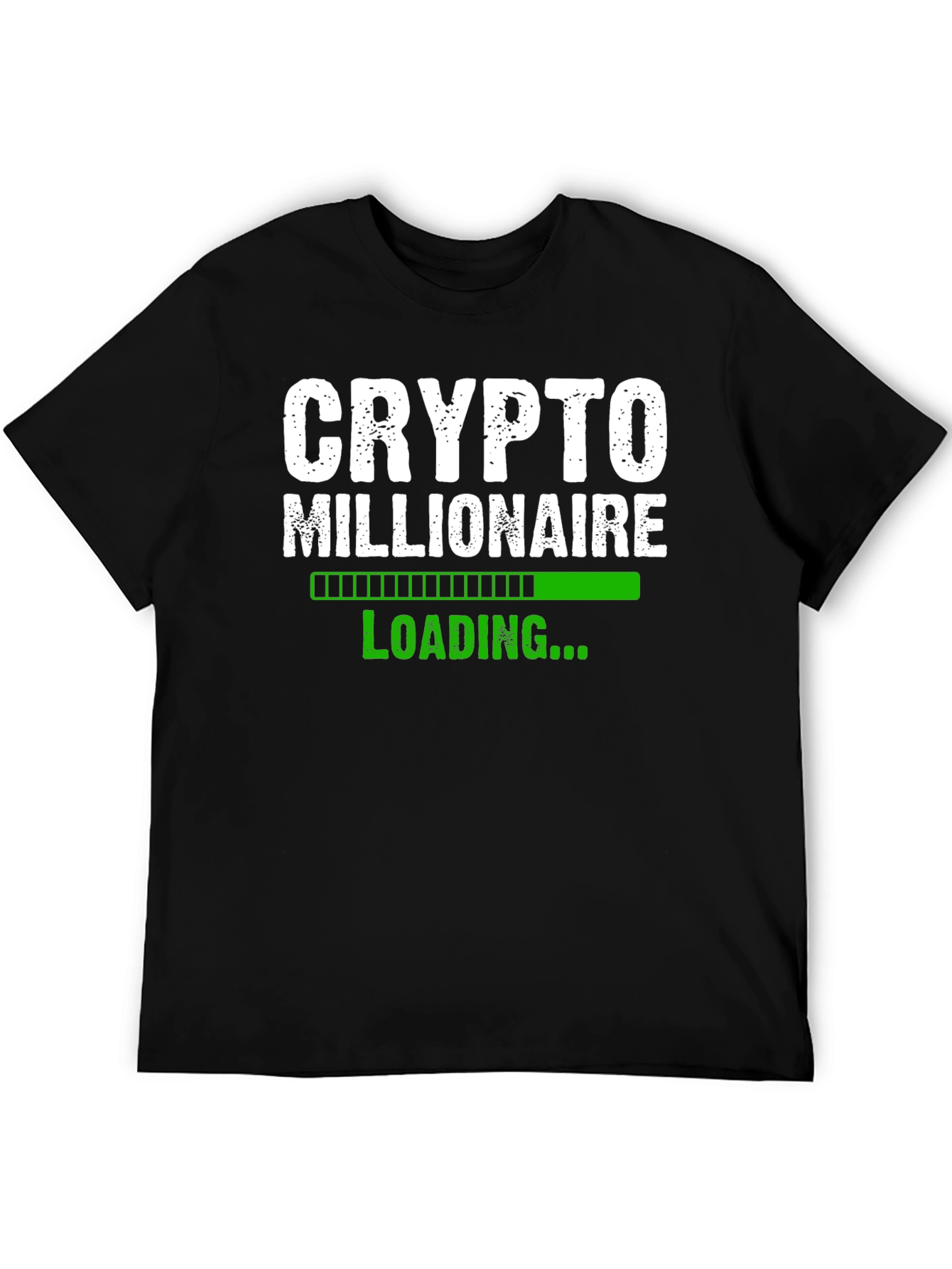 Black Crypto Millionaire Loading T-Shirt - Black view 5