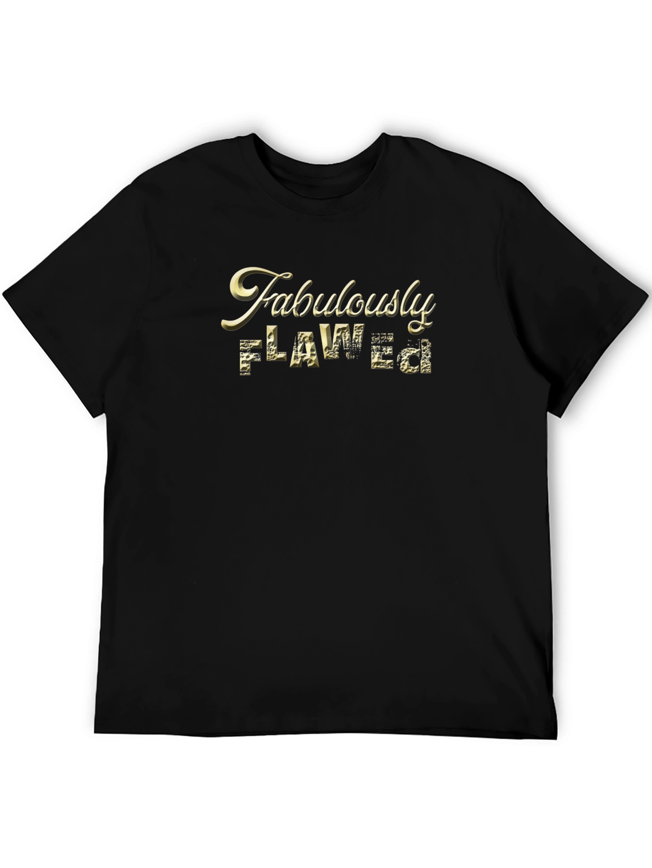 Black Fabulously Flawed Graphic T-Shirt view 5