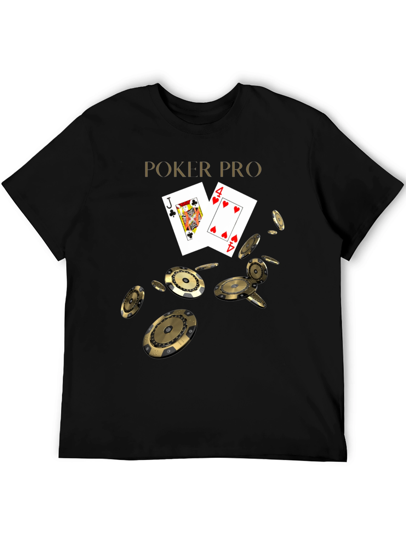 Poker Pro Graphic Tee - Lucky Hand T-Shirt - 5