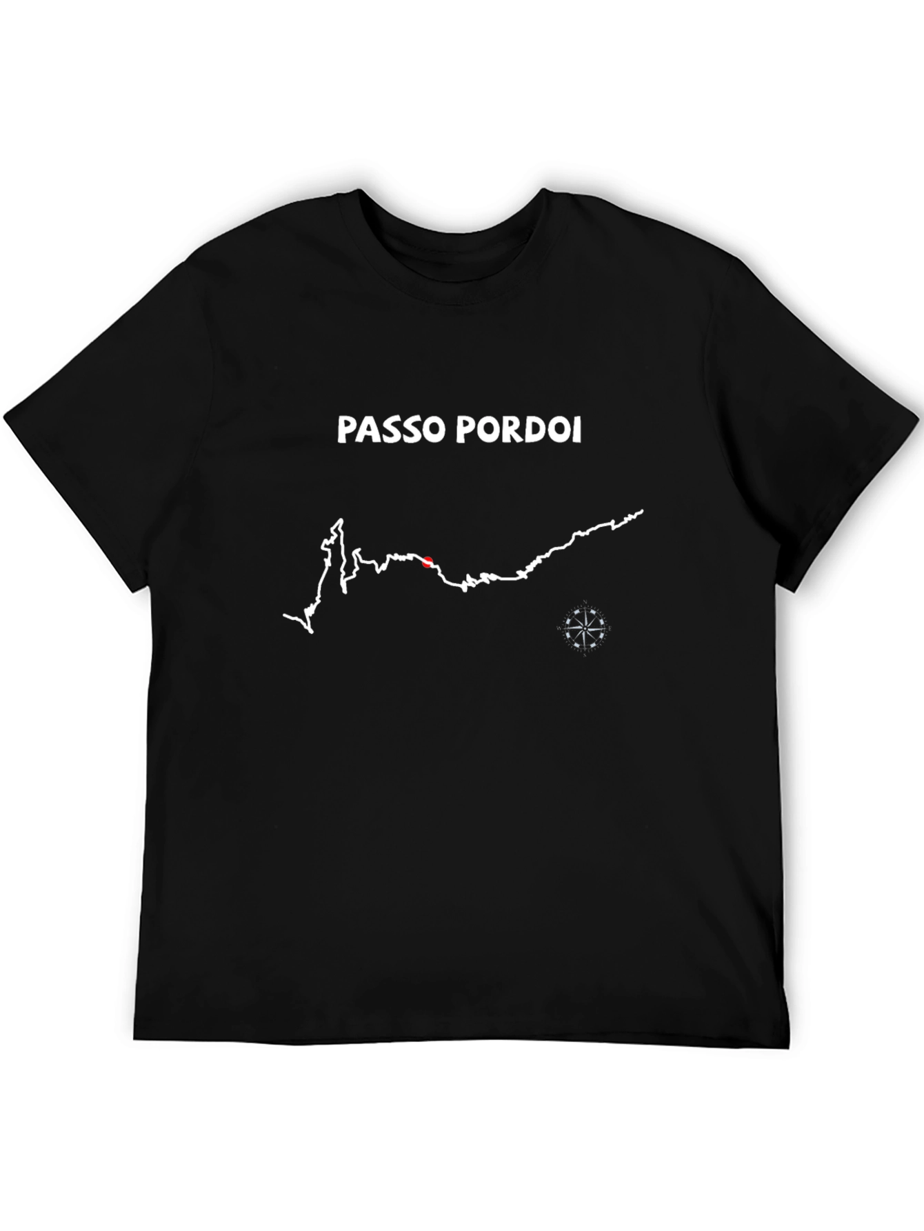 Black Passo Pordoi Black Graphic Tee view 5
