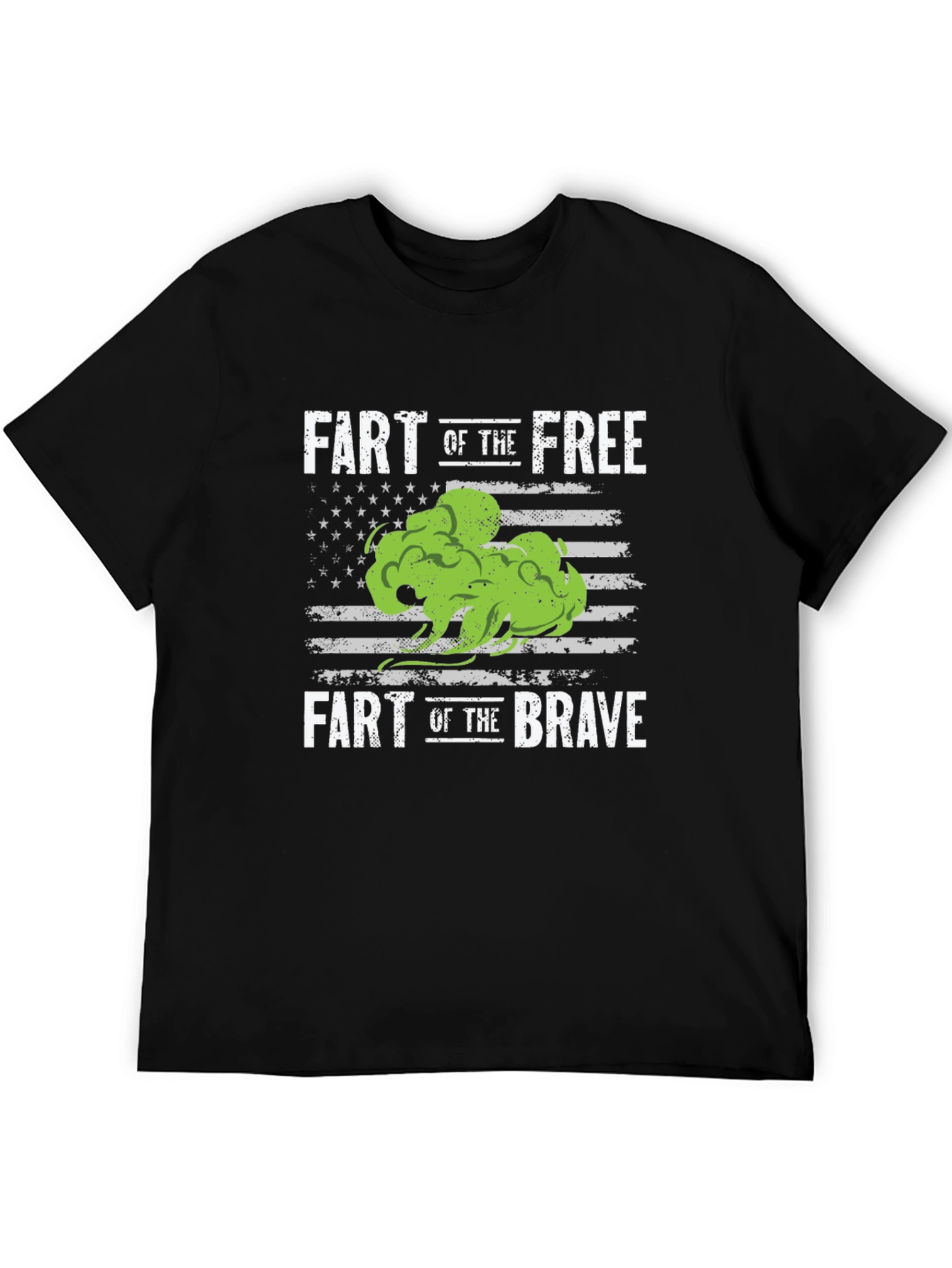 Black Fart of the Free T-Shirt - Patriotic Funny Tee view 5