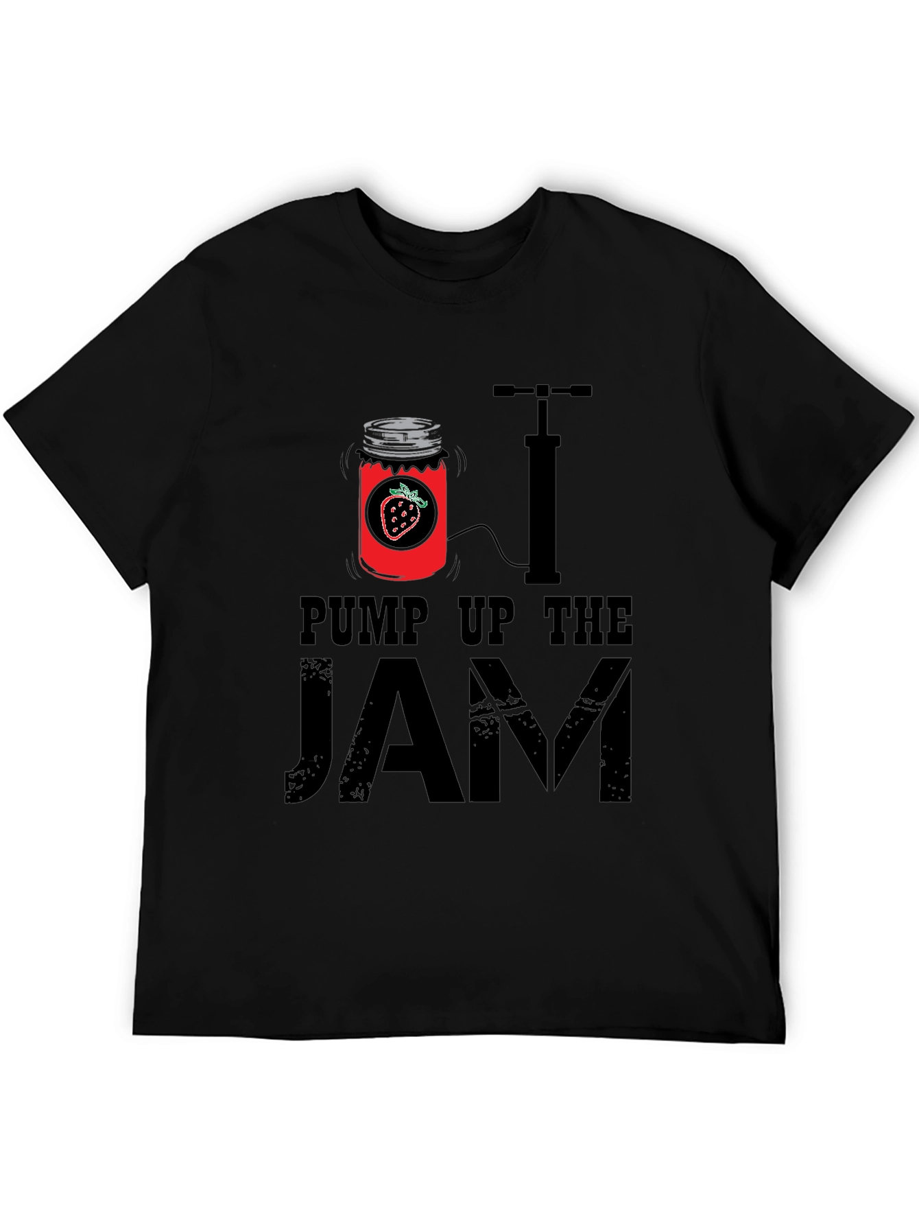 Black Pump Up The Jam T-Shirt - Novelty Graphic Tee view 5