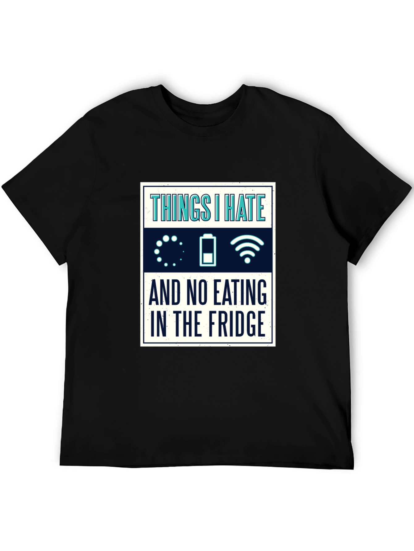 Black Funny 'Things I Hate' Black Graphic Tee view 5