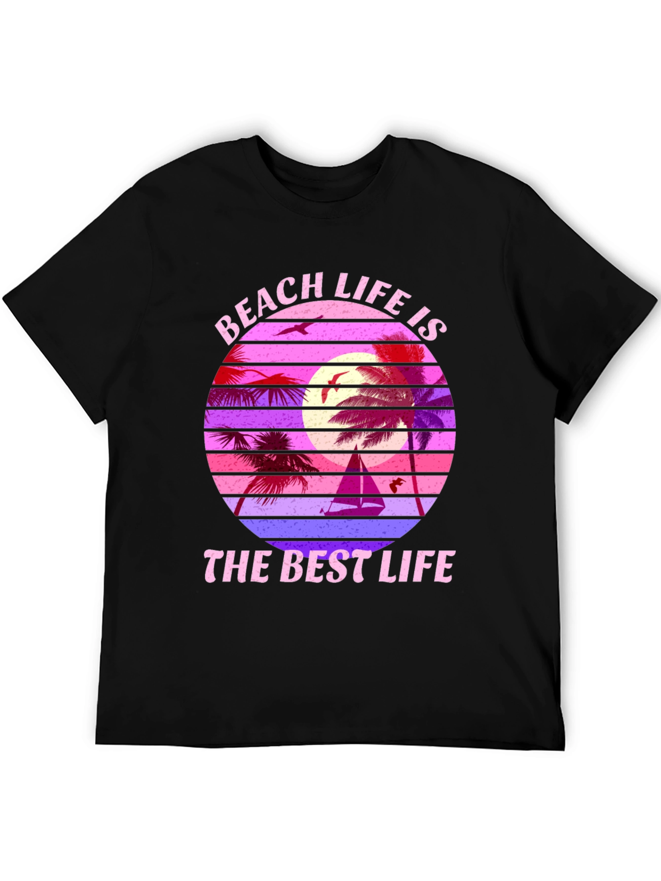 Black Beach Life T-Shirt view 5