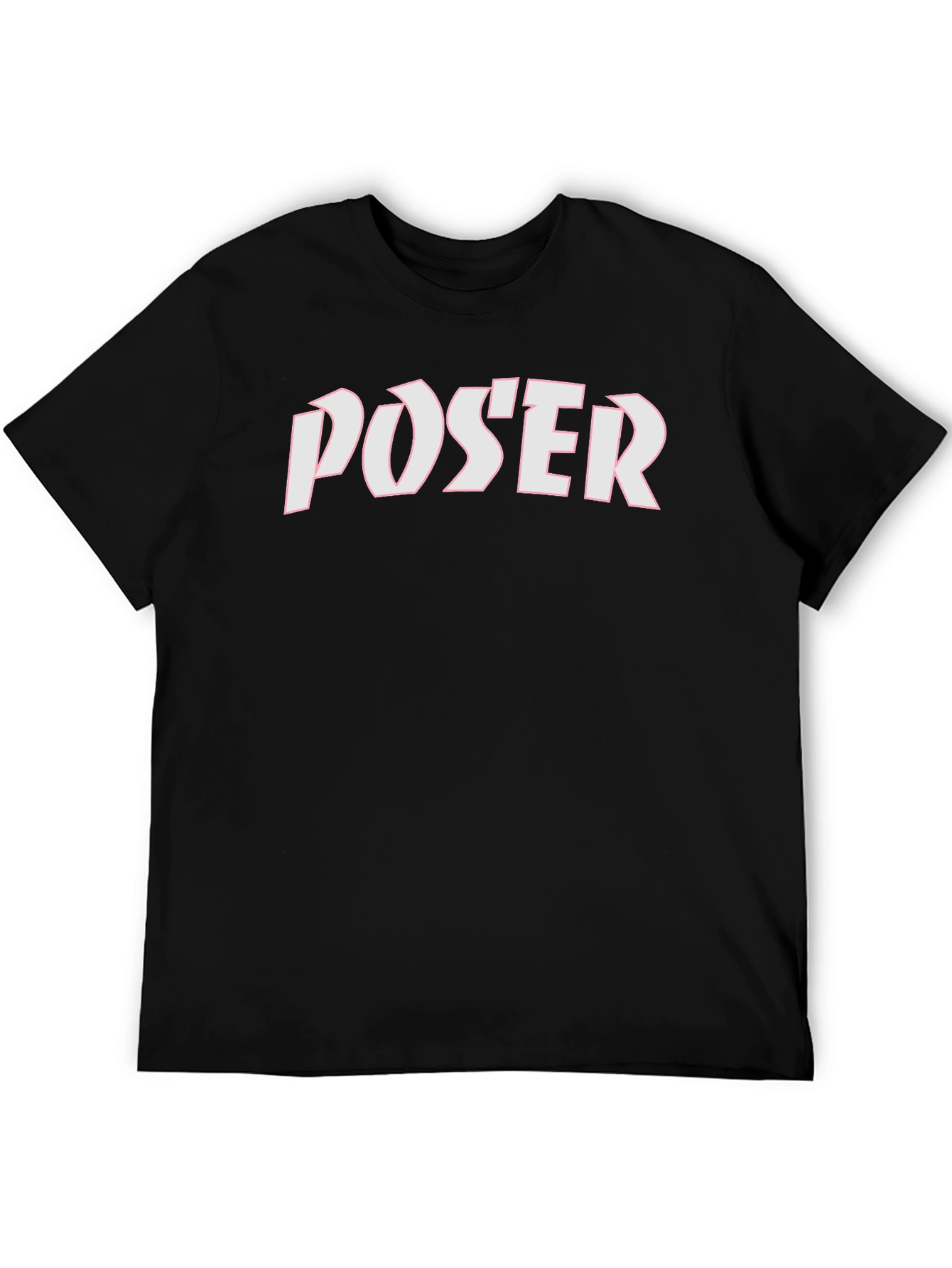 Black Poser Graphic Tee - Bold Statement Shirt view 5