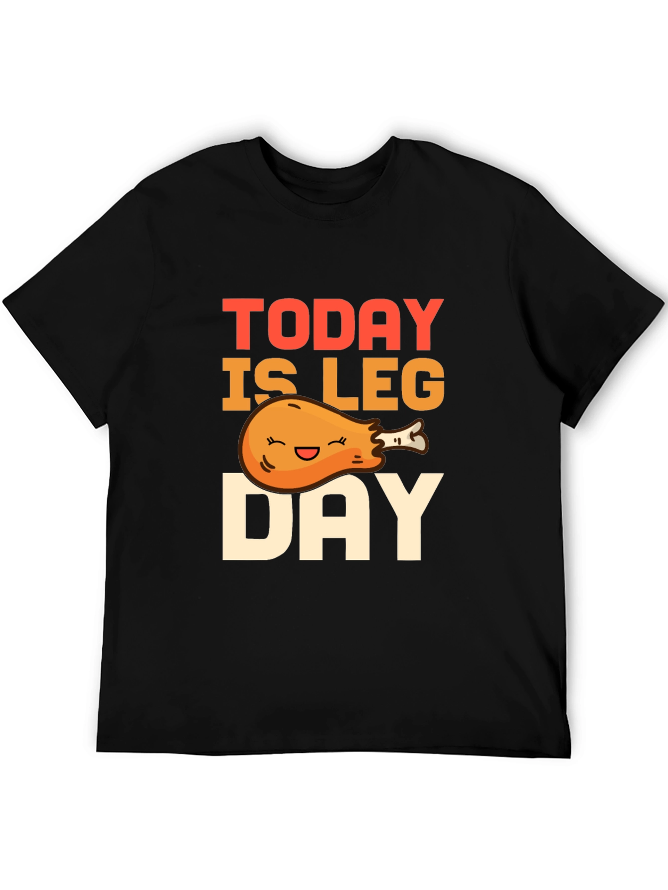 Black Today is Leg Day T-Shirt - Funny Workout Tee view 5
