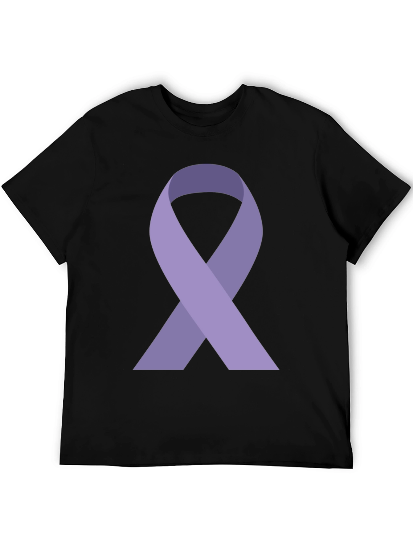 Black Purple Ribbon Awareness Graphic Tee - Unisex view 5