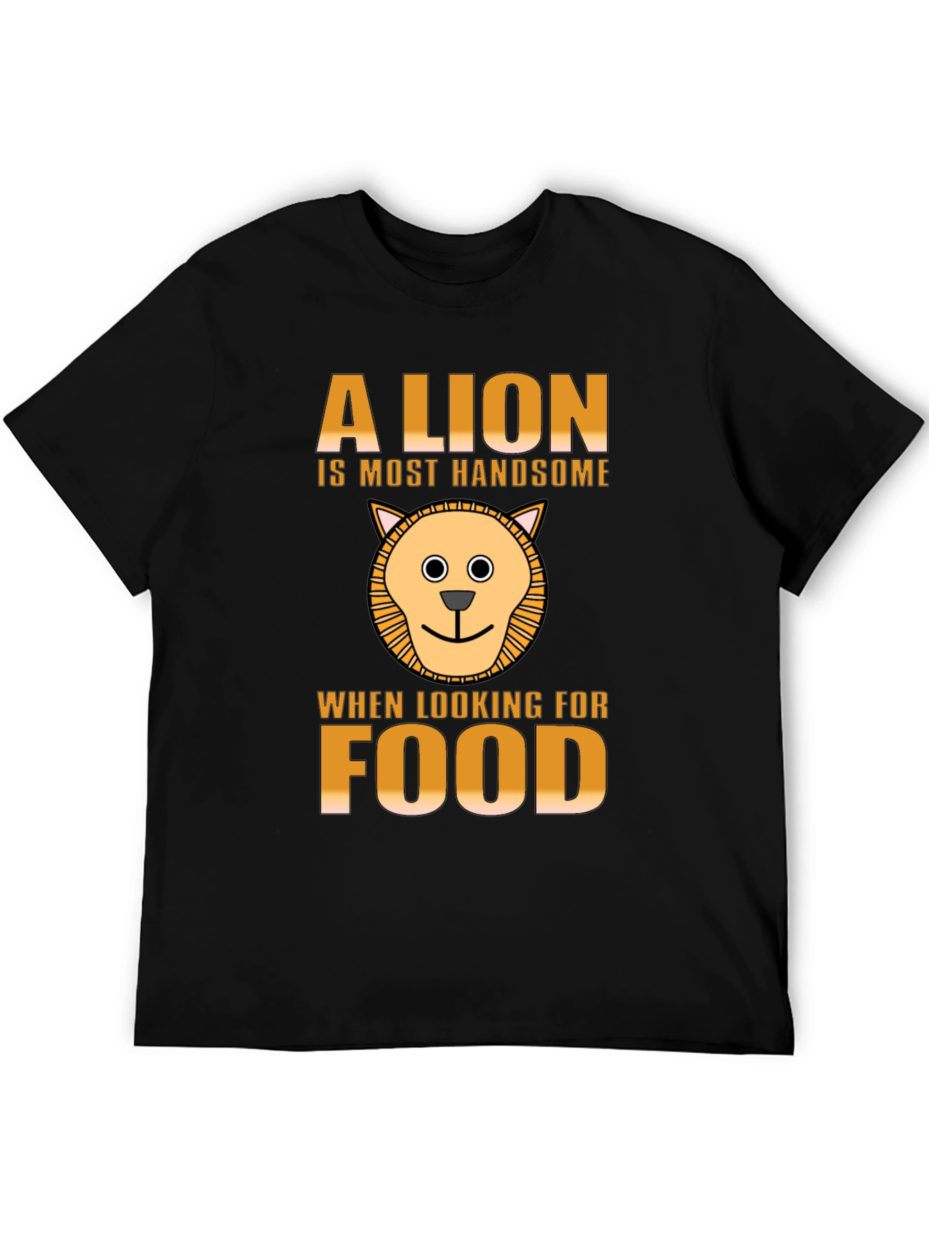 Black Lion Handsome Food T-Shirt view 5