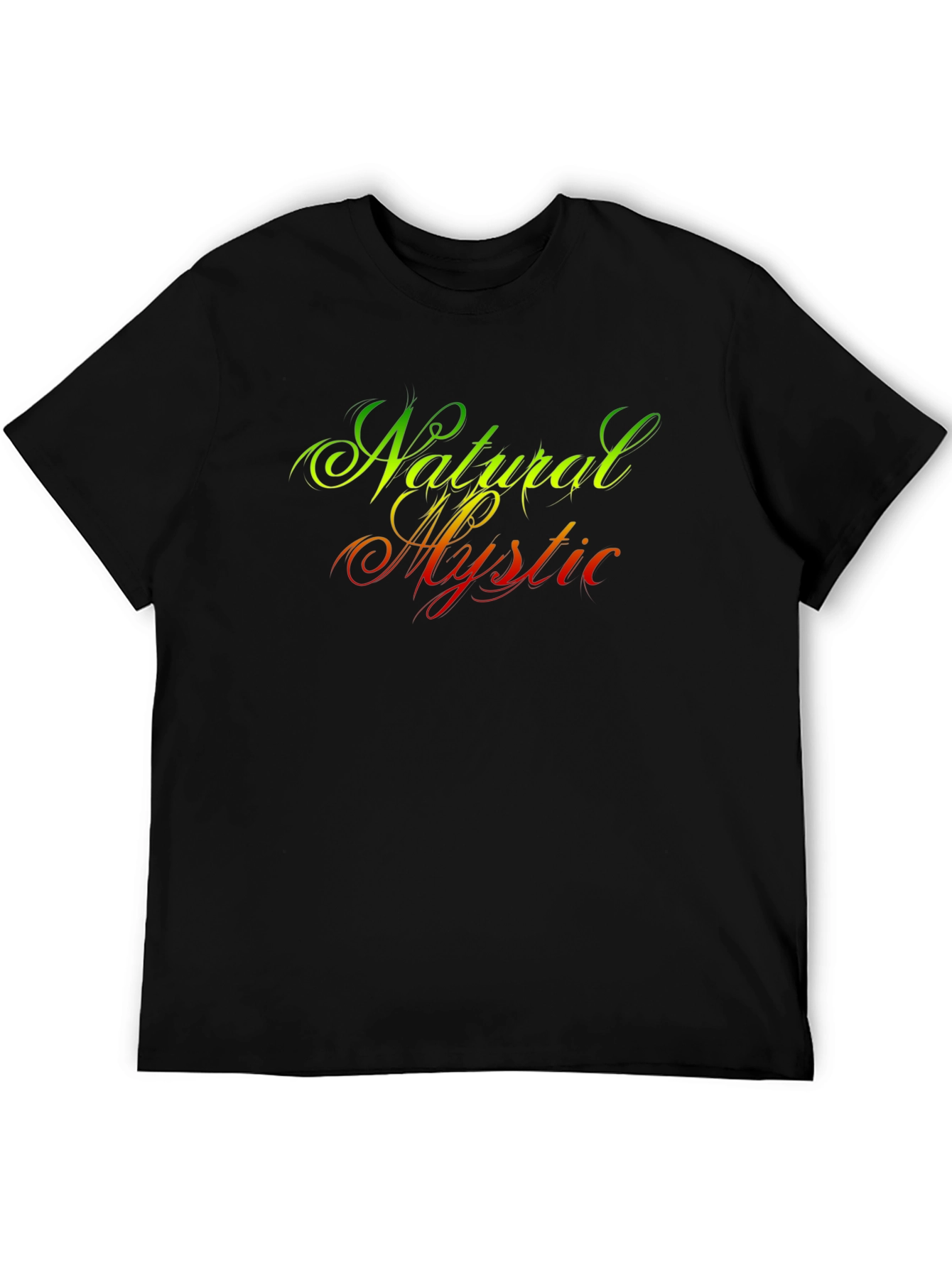 Black Natural Mystic Black Graphic T-Shirt view 5