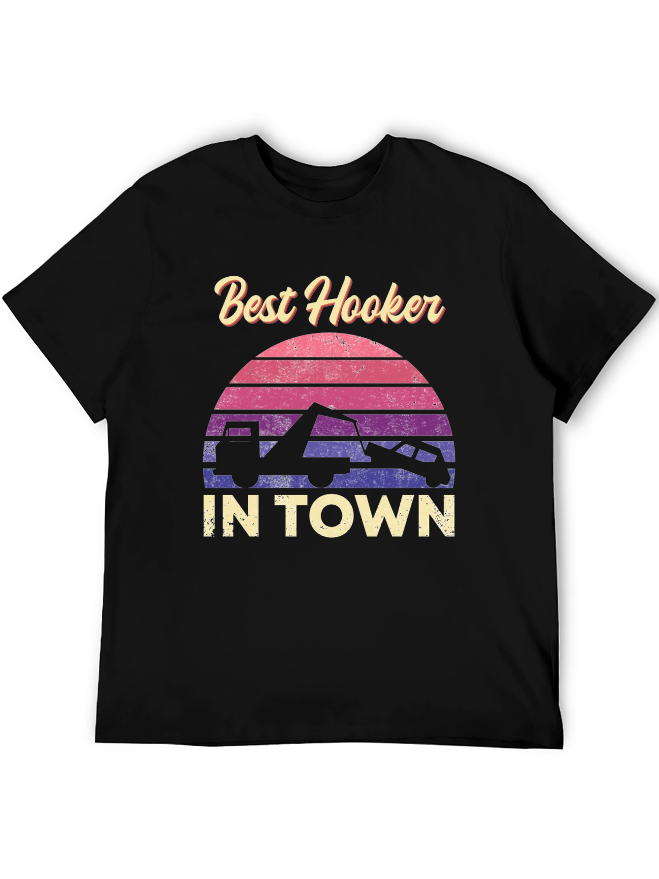 Black Best Hooker in Town Graphic Tee view 5