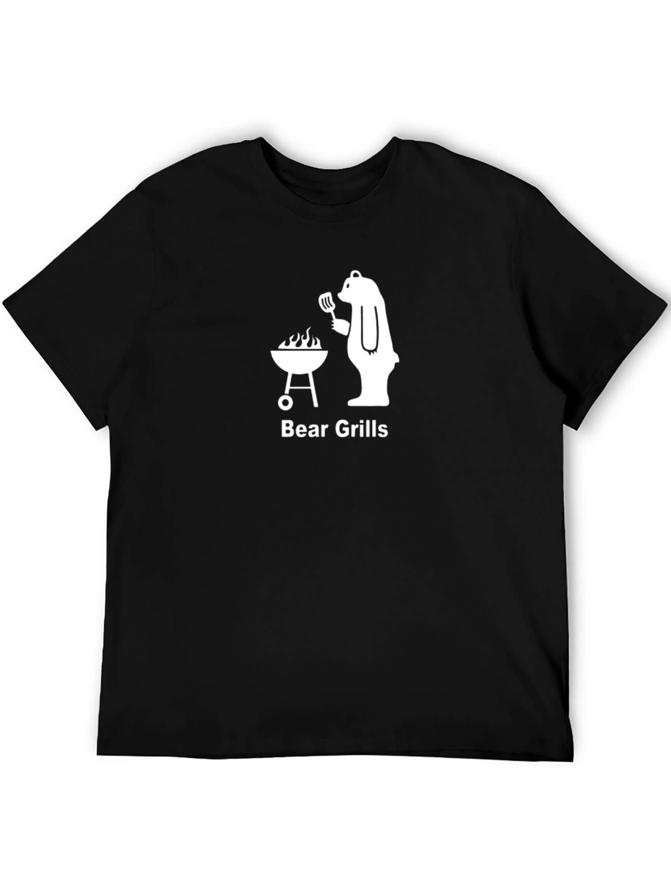 Black Bear Grills T-Shirt - Funny BBQ Graphic Tee view 5
