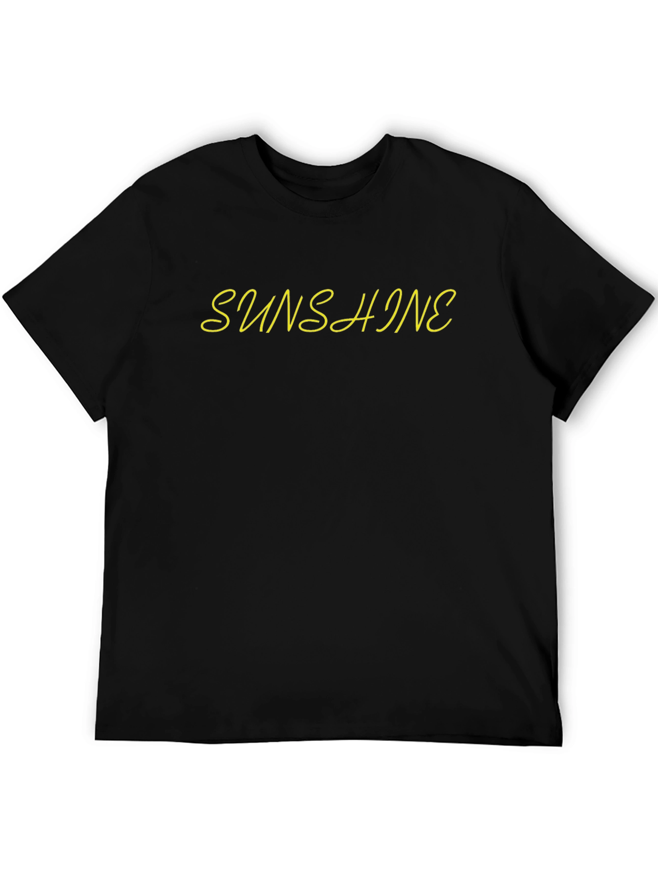 Black Sunshine Graphic Black T-Shirt view 5