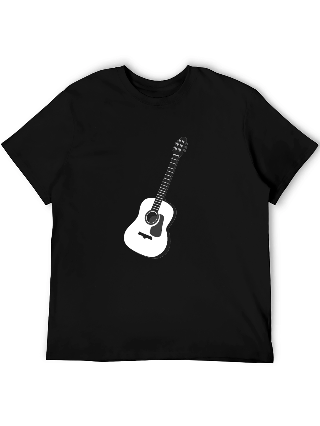Black Guitar Graphic Tee - Musician T-Shirt view 5