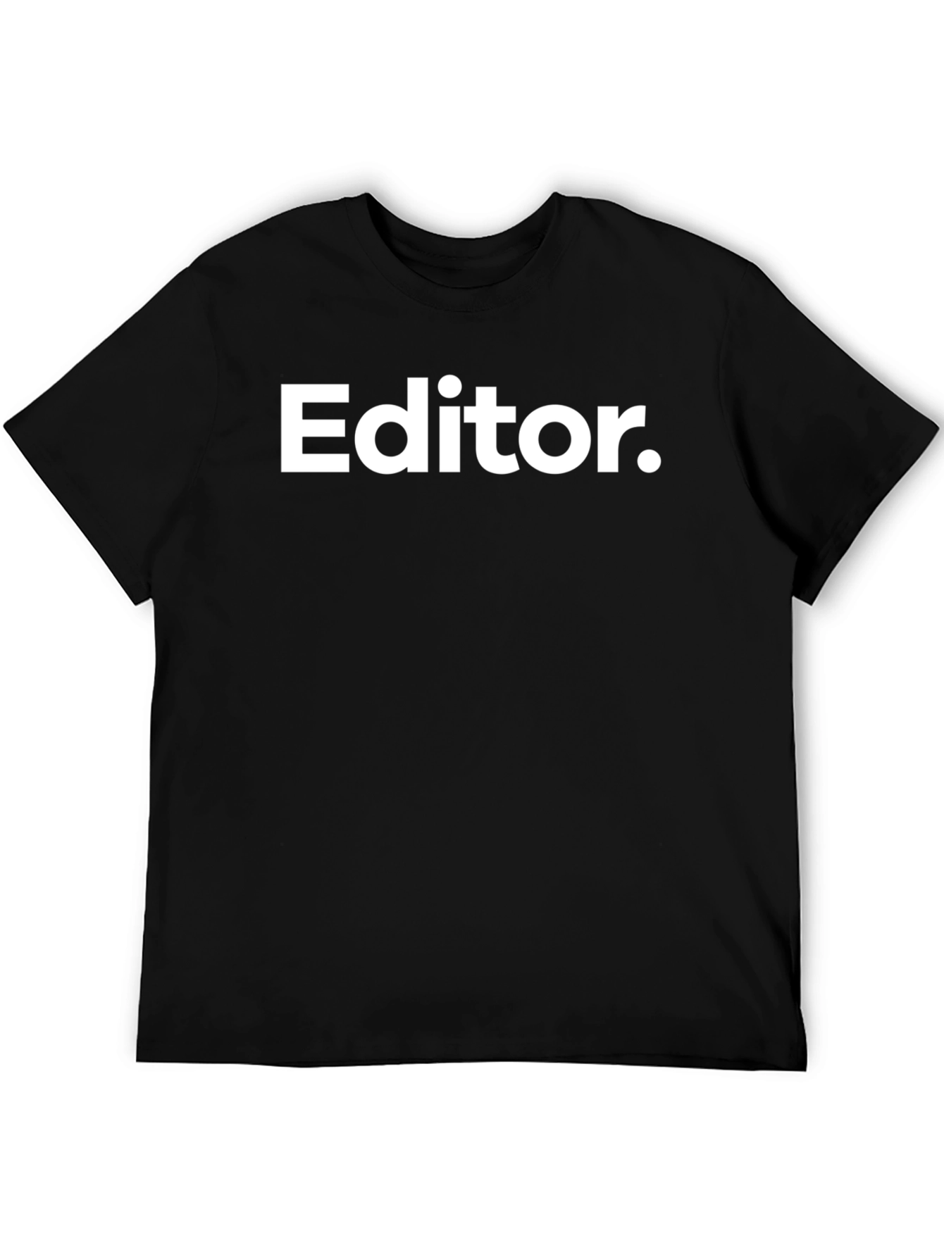 Black Editor Graphic Tee - Black Short Sleeve T-Shirt view 5