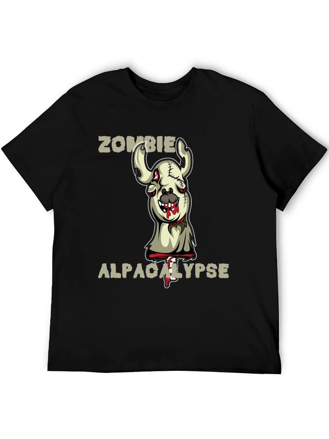 Black Zombie Alpaca-lypse Graphic Tee view 5