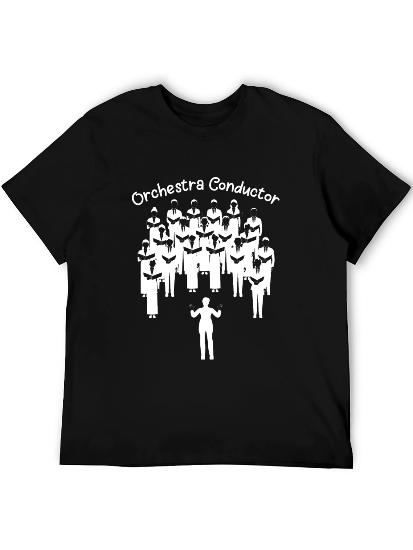 Black Orchestra Conductor T-Shirt - Music Lover Tee view 5