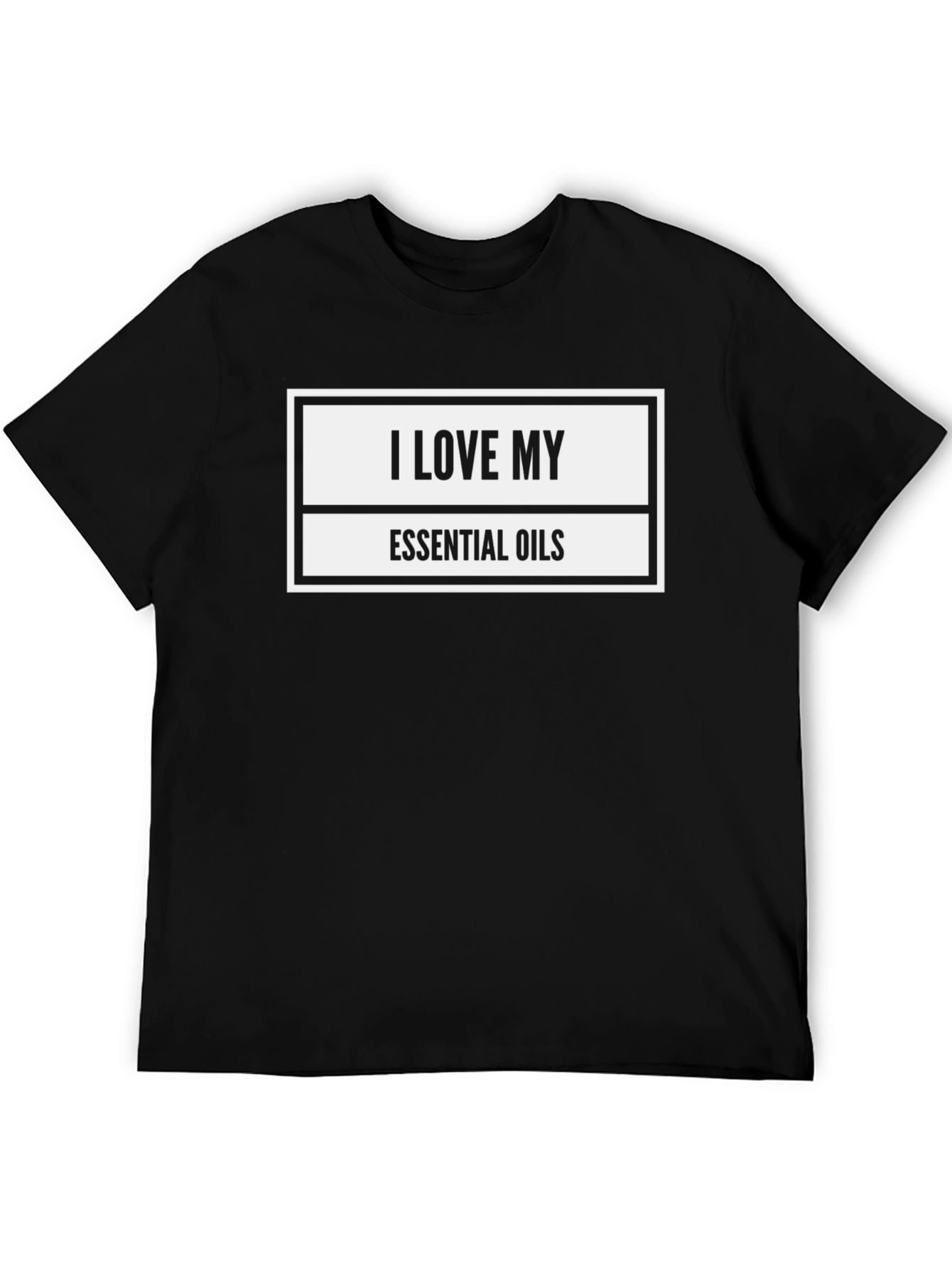 I Love My Essential Oils Graphic Tee - Black Cotton Blend - 5