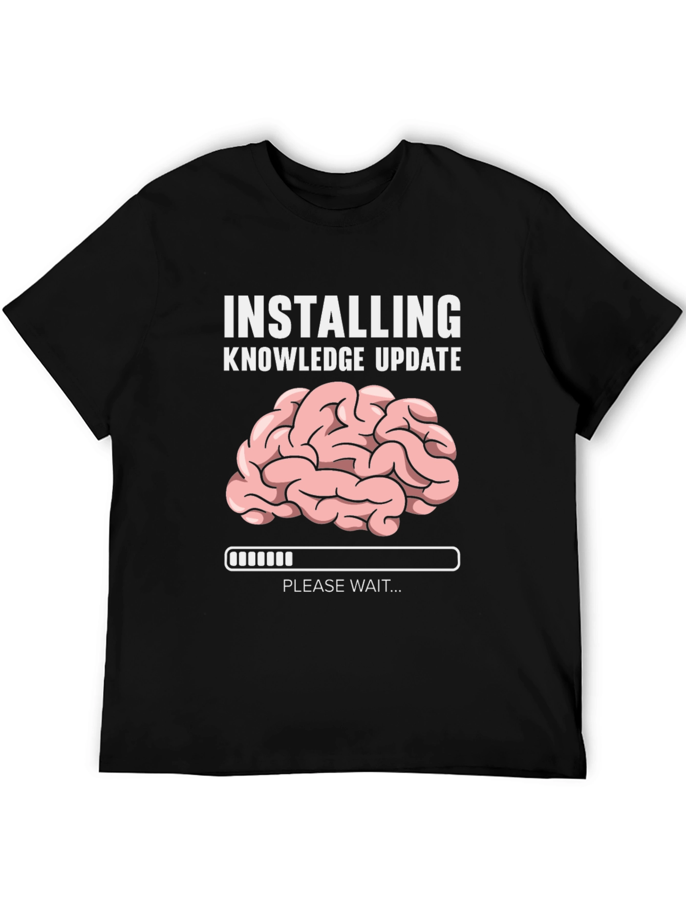 Black Installing Knowledge Update Funny T-Shirt view 5