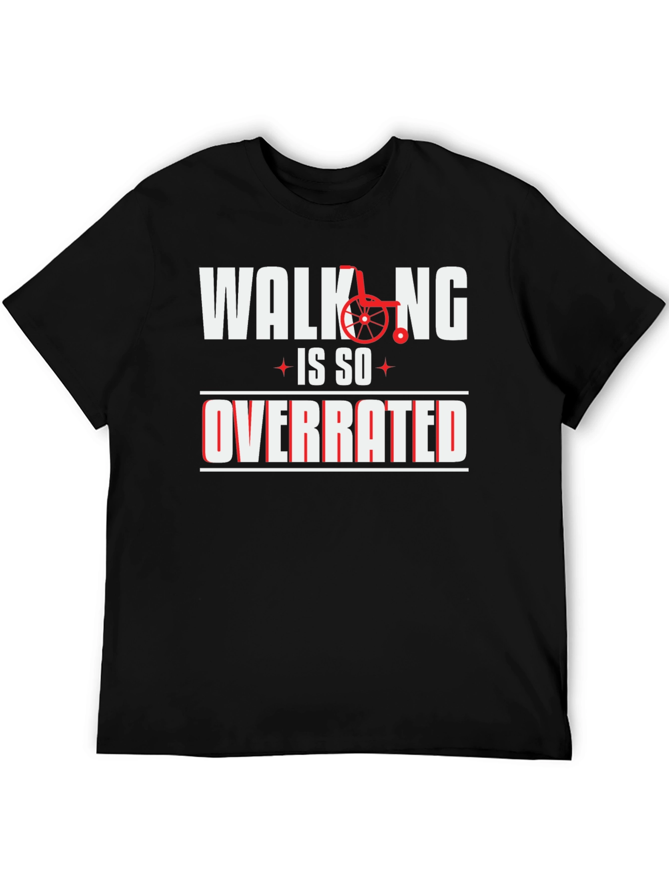 Black Walking is So Overrated Graphic Tee view 5