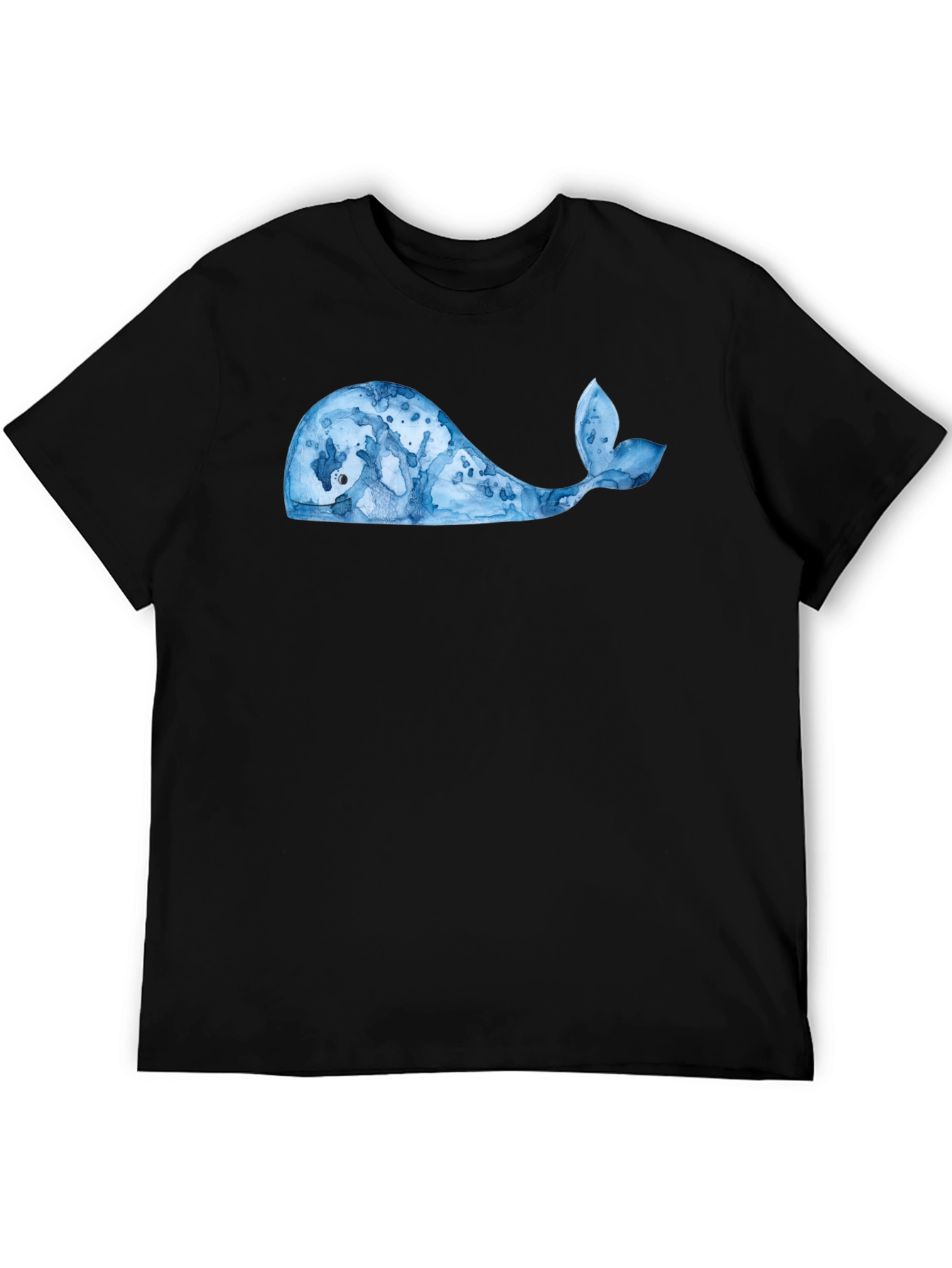 Black Whale Graphic Tee - Black Cotton Blend view 5