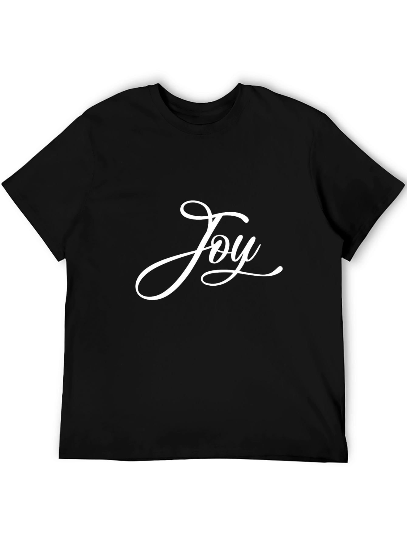 Black Joy Script T-Shirt - Black view 5