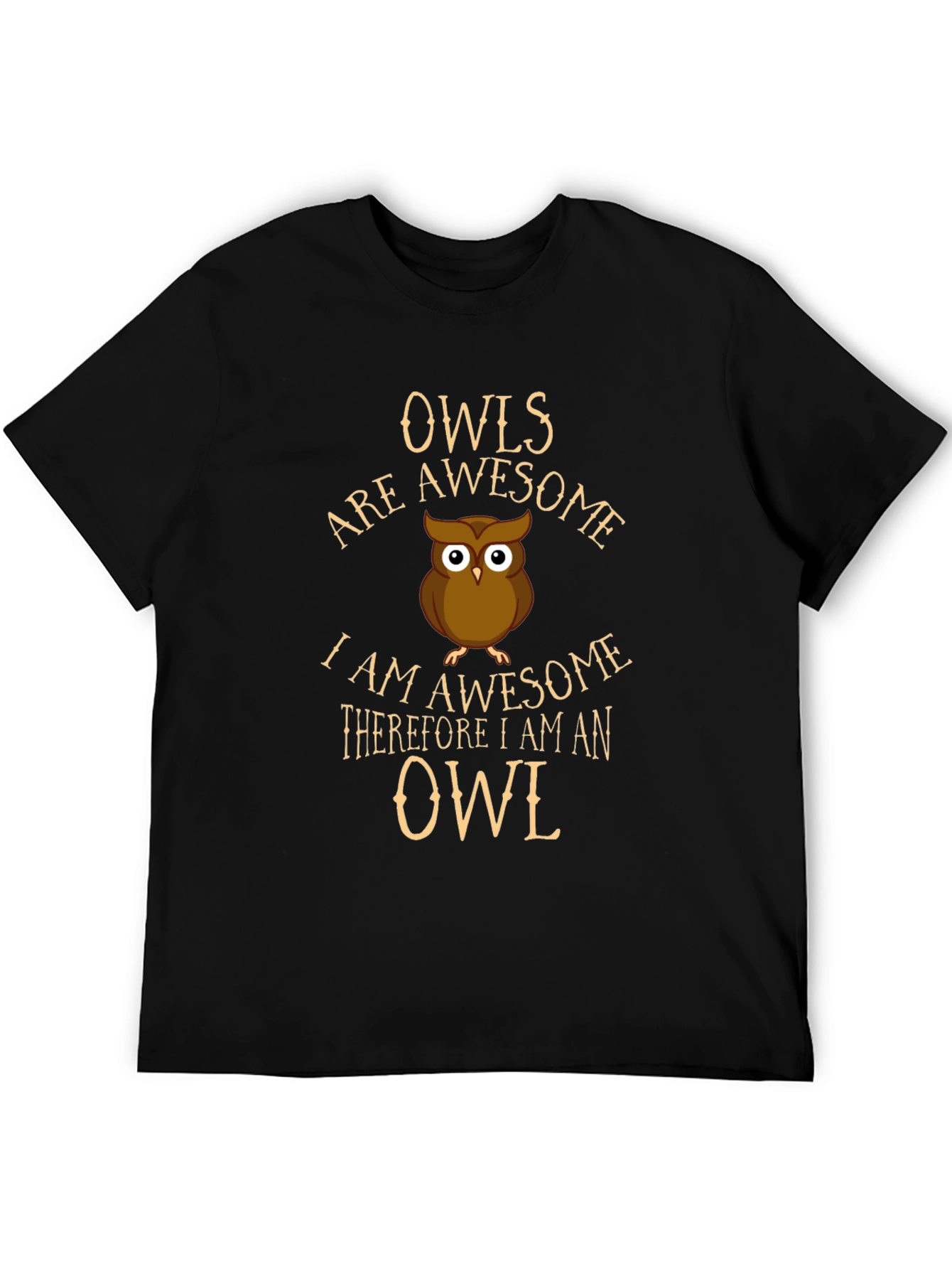 Black Owls Are Awesome Graphic T-Shirt - Unique Design view 5