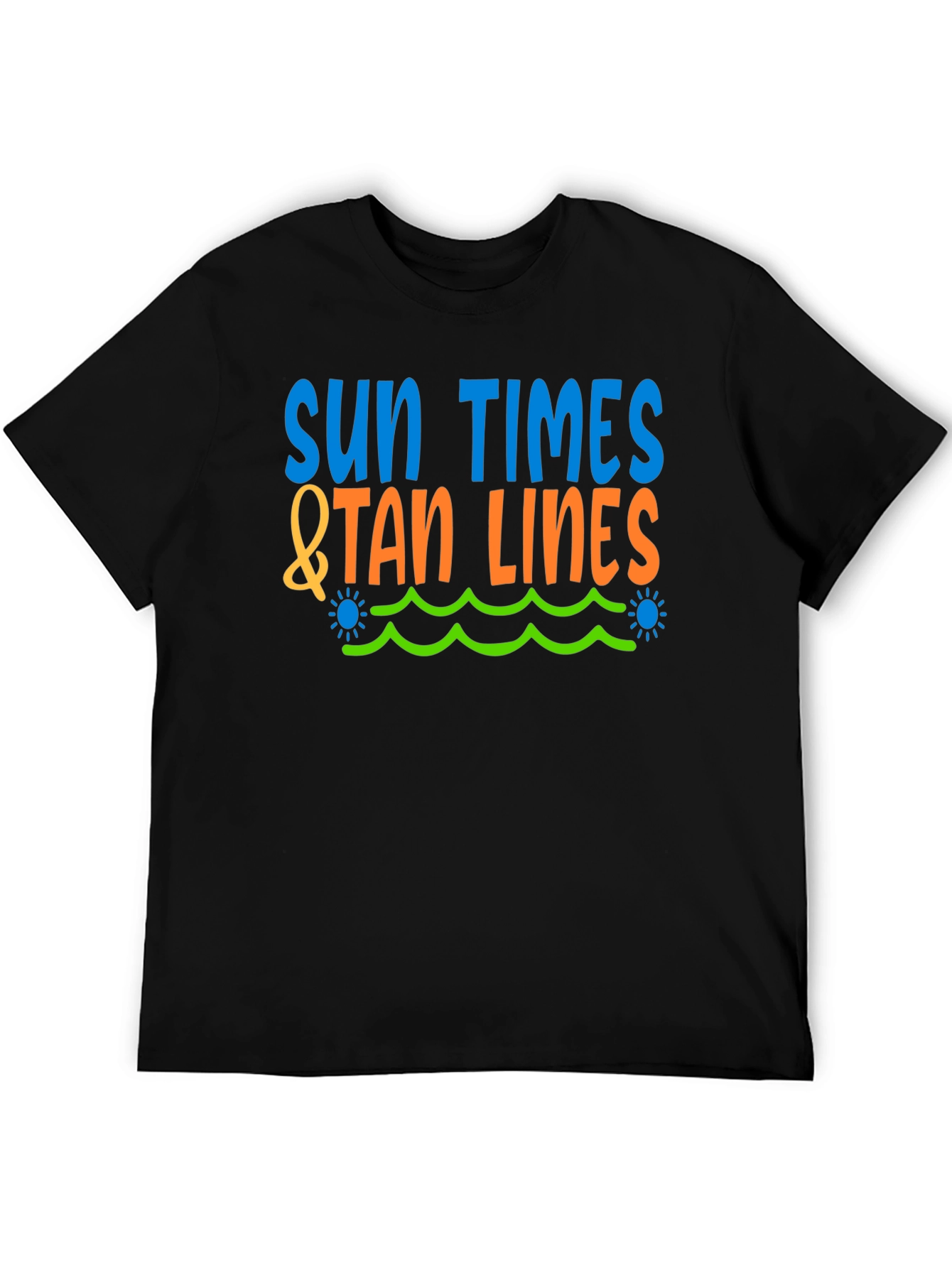 Black Sun Times & Tan Lines Graphic Tee view 5