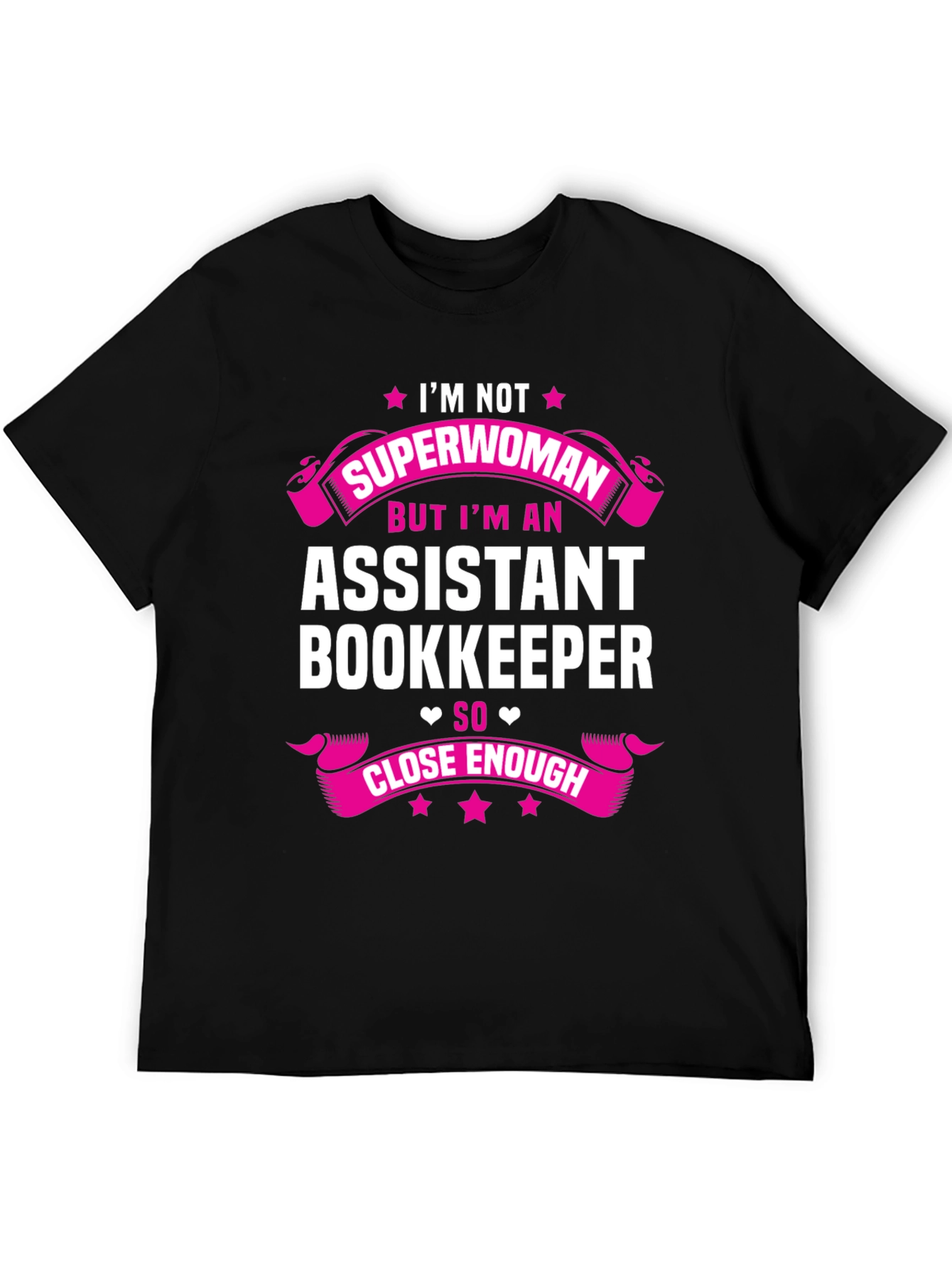 Black Assistant Bookkeeper Superwoman Graphic Tee view 5