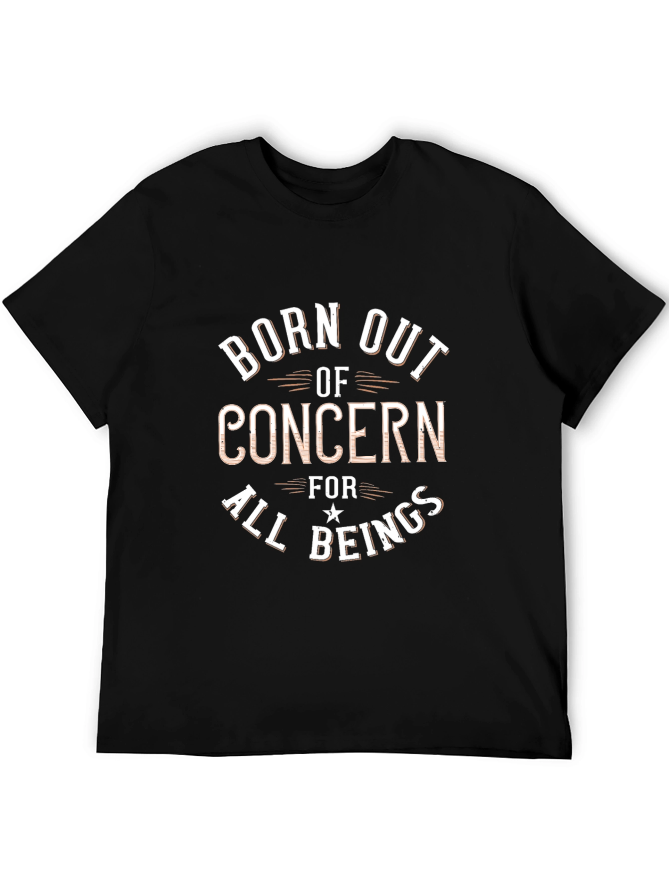 Black Born Out of Concern T-Shirt view 5