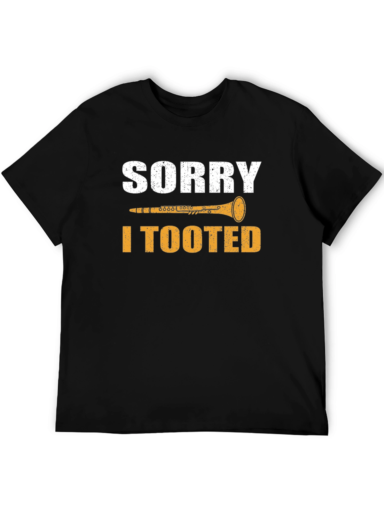 Black Sorry I Tooted Clarinet T-Shirt - Funny Music Tee view 5