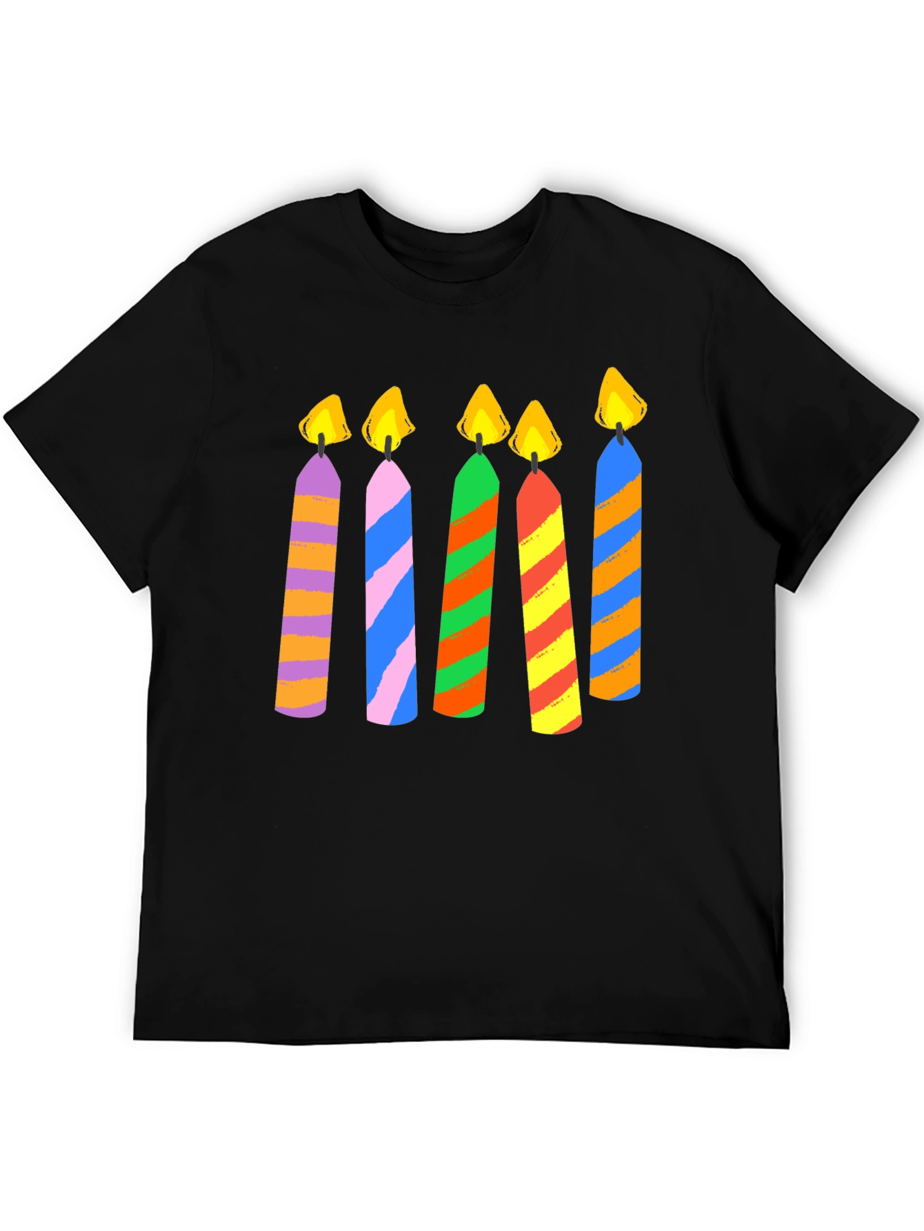 Black Candle Graphic Black T-Shirt view 5