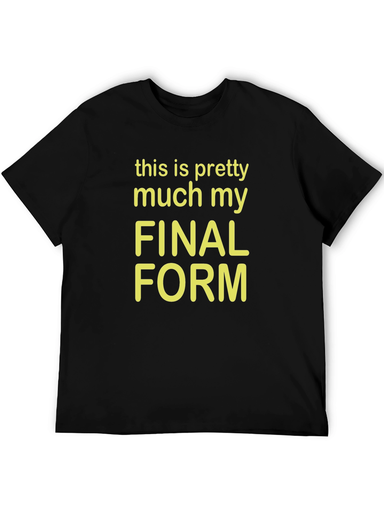 Black Final Form Graphic Tee - Funny T-Shirt view 5