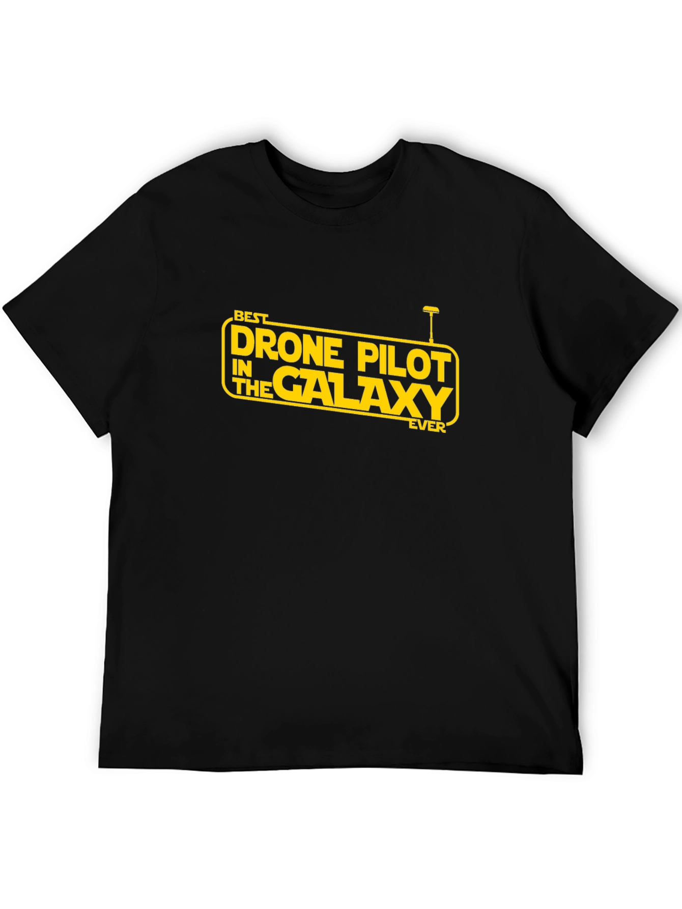 Black Best Drone Pilot T-Shirt - Galaxy Edition view 5