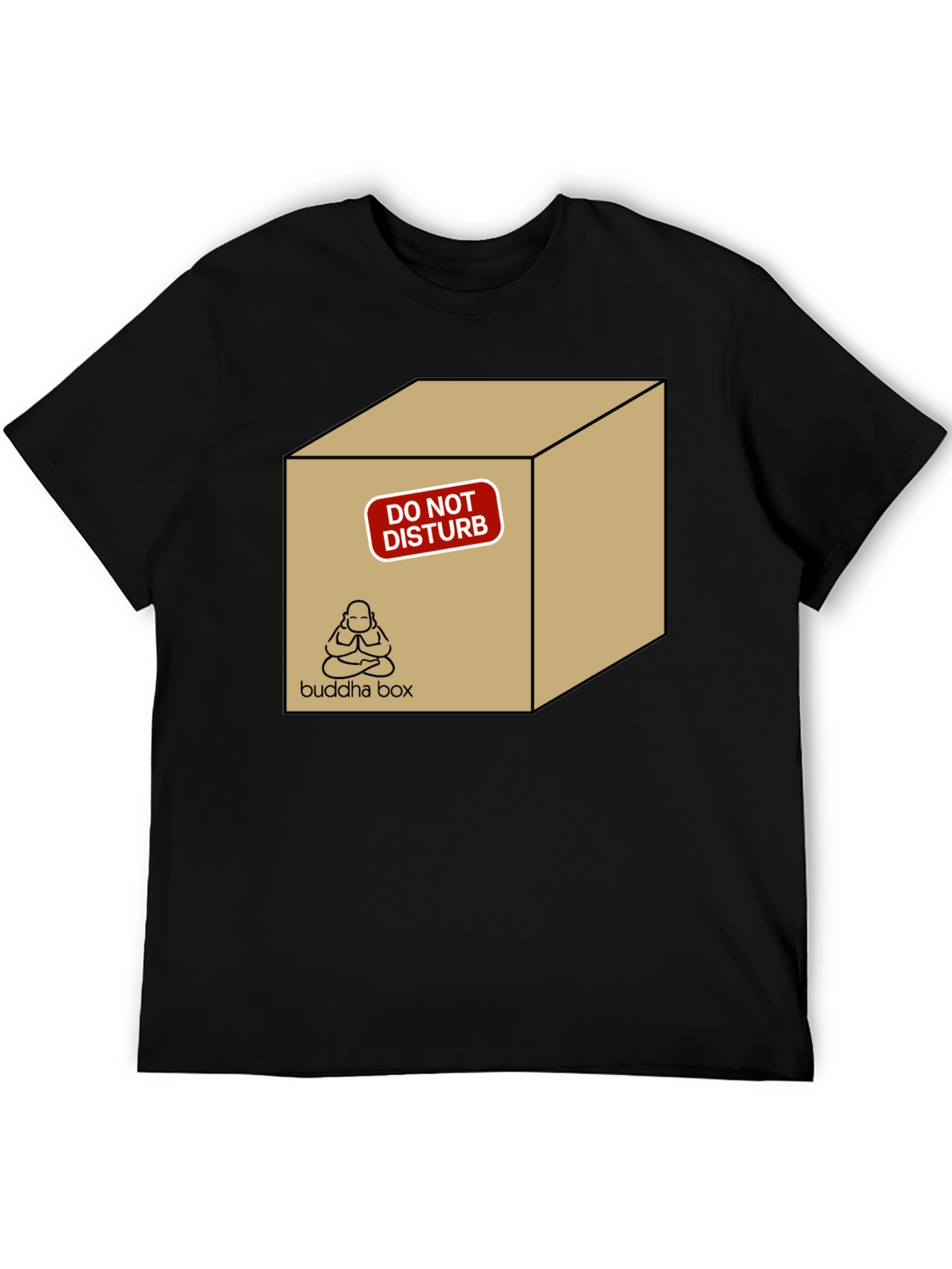 Black Buddha Box Novelty T-Shirt view 5