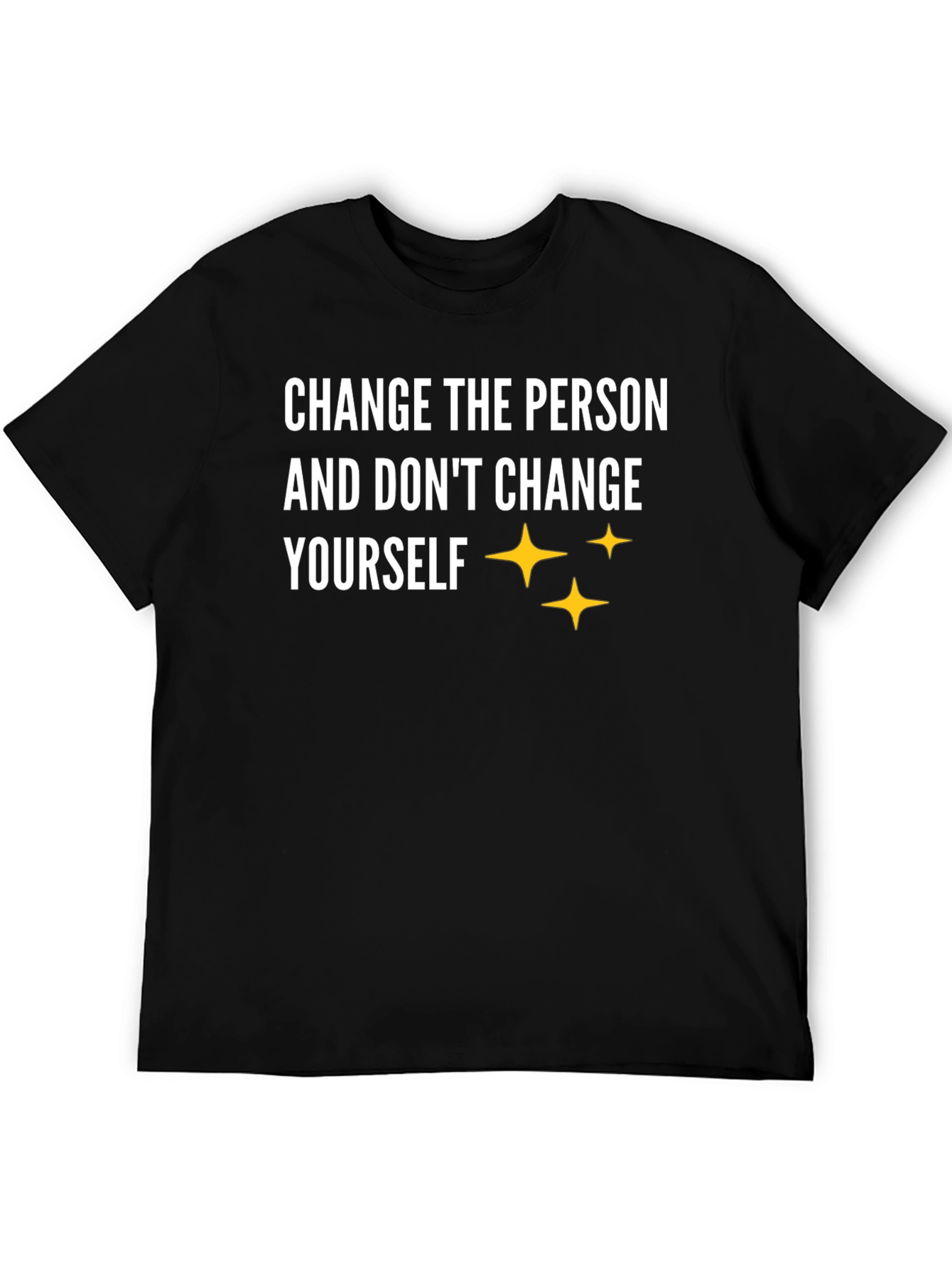 Black Change the Person Graphic T-Shirt view 5
