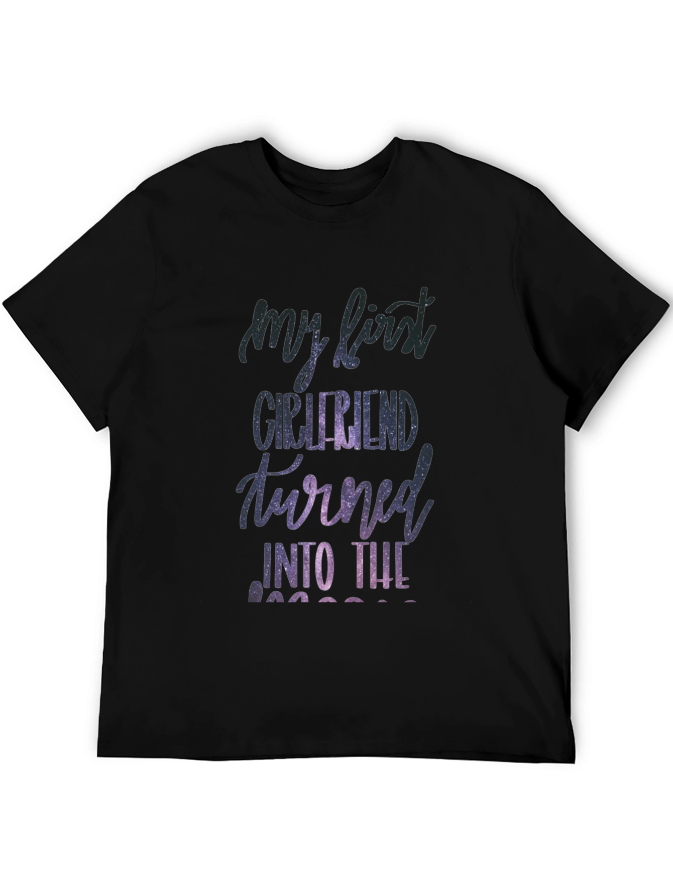 Black My First Girlfriend T-Shirt view 5