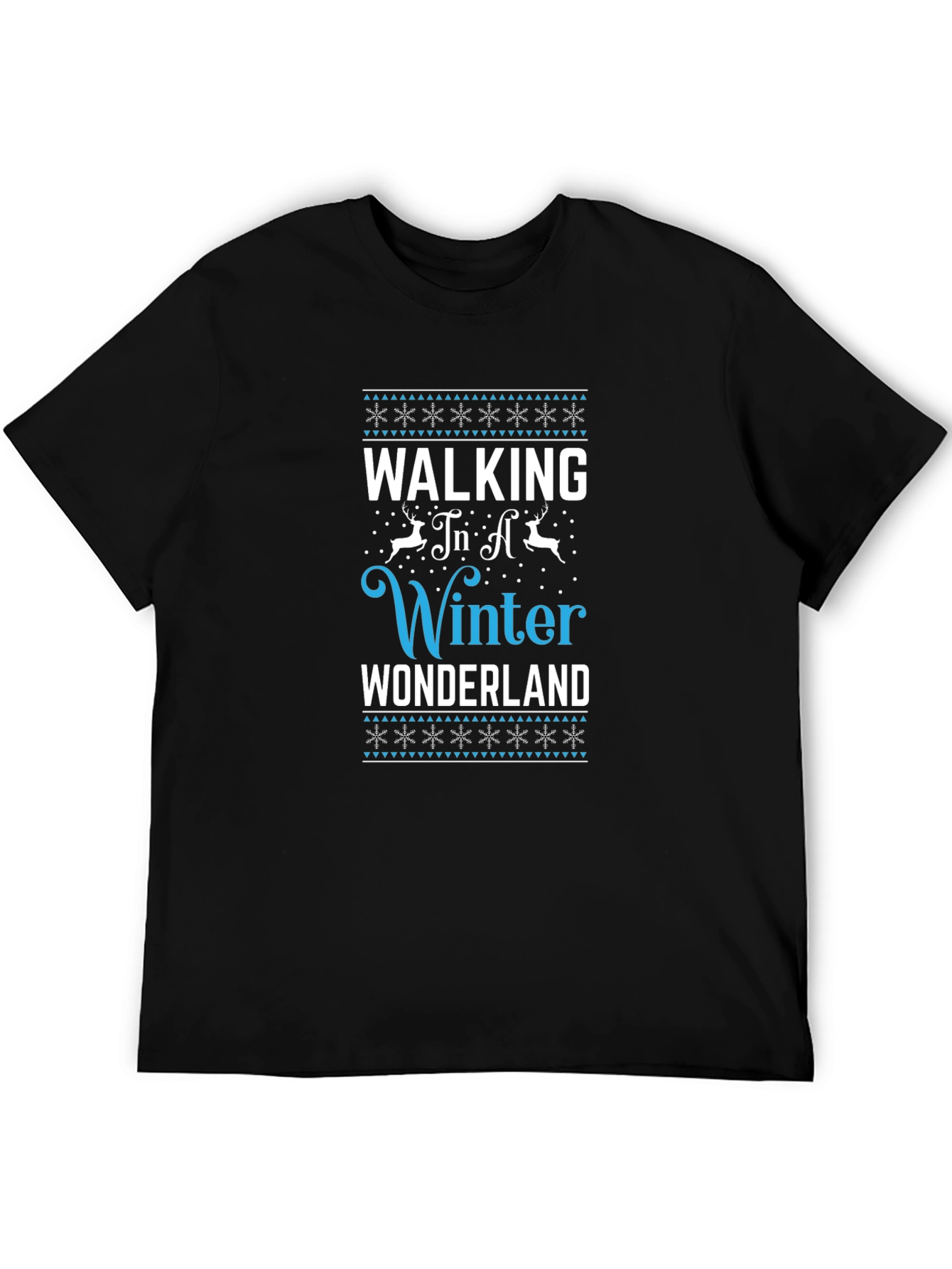 Black Winter Wonderland Graphic T-Shirt view 5