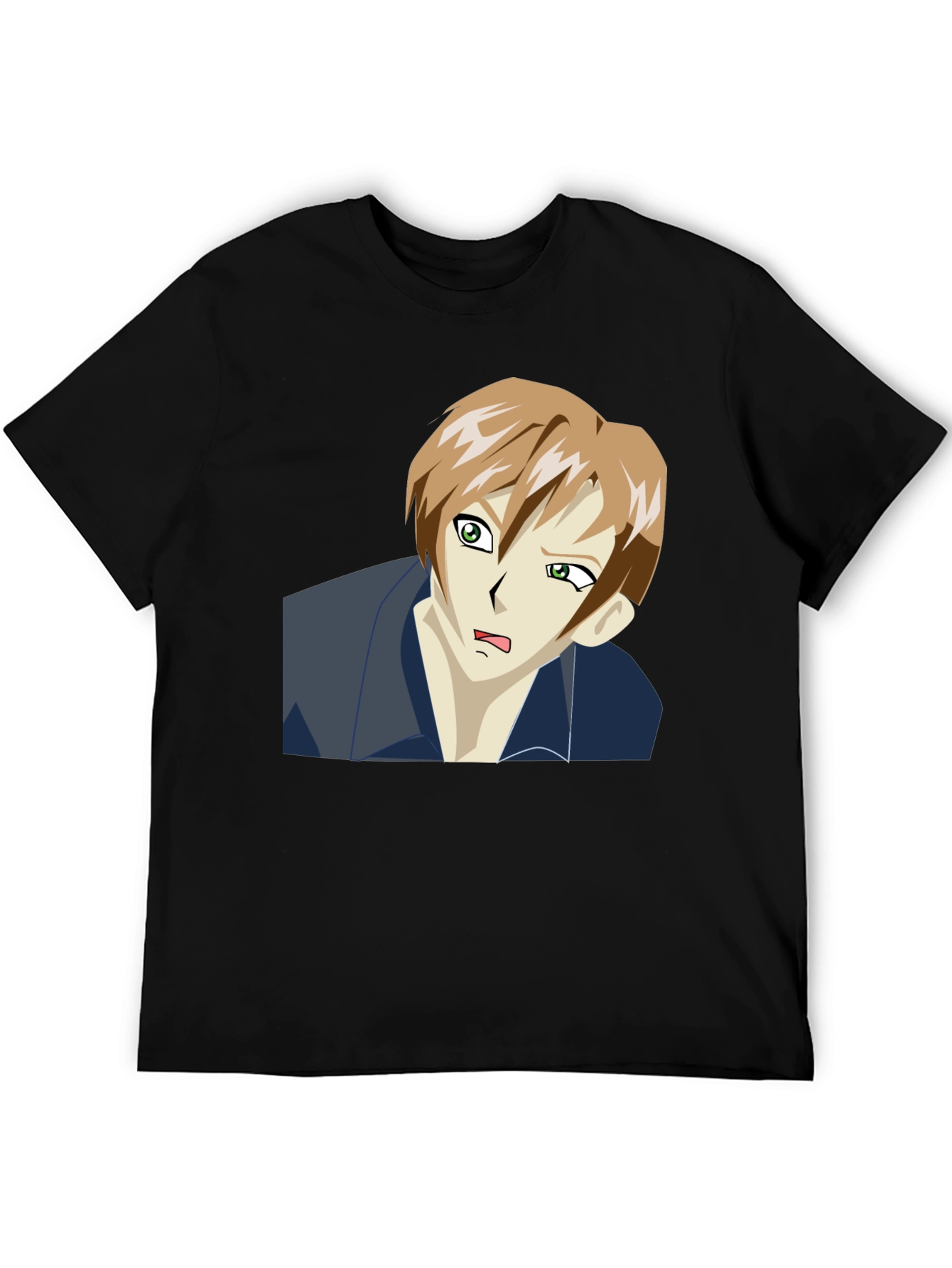 Black Anime Character T-Shirt - Classic Black Tee view 5
