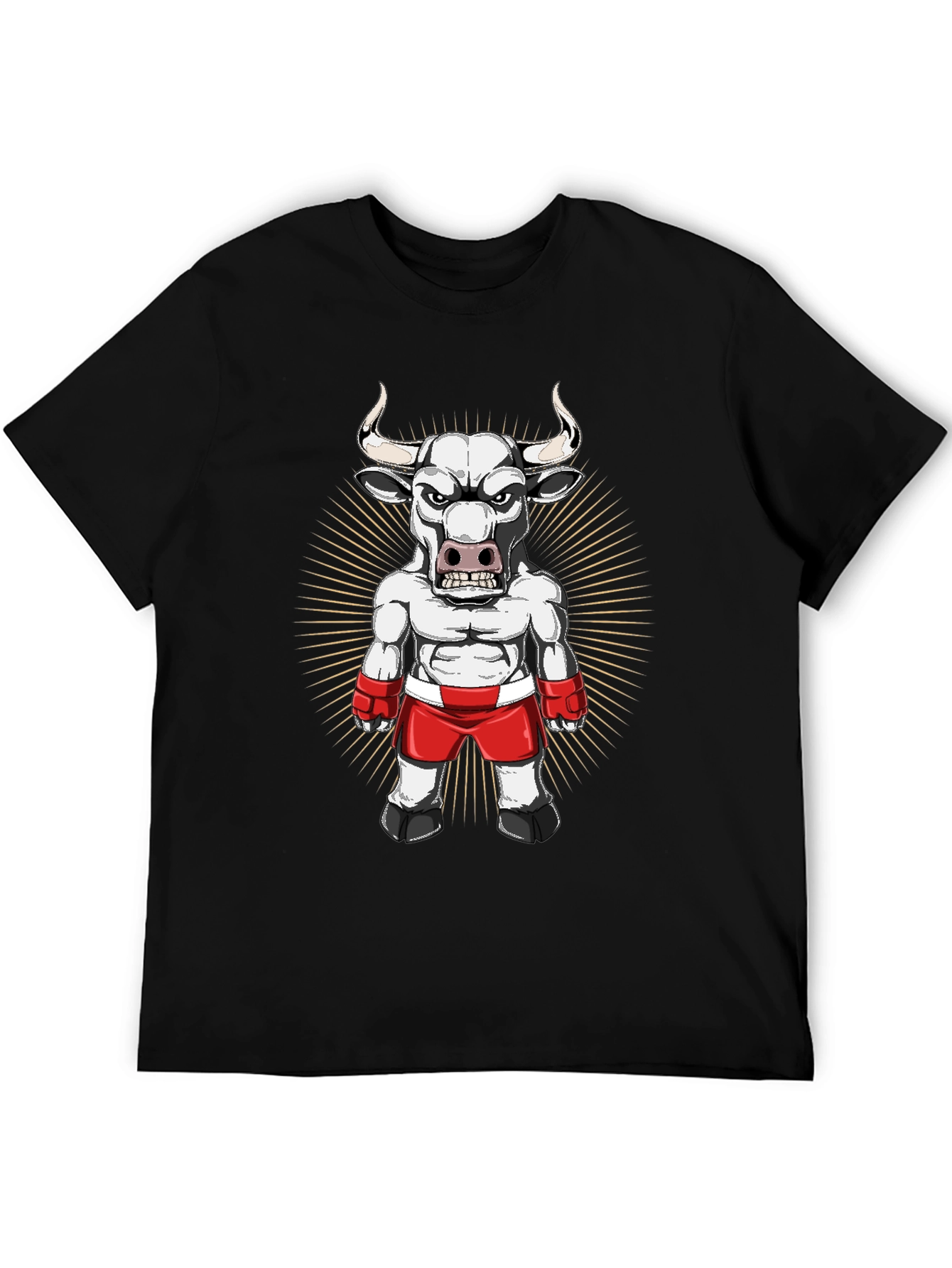 Black Bull Boxer Graphic Tee - Black view 5