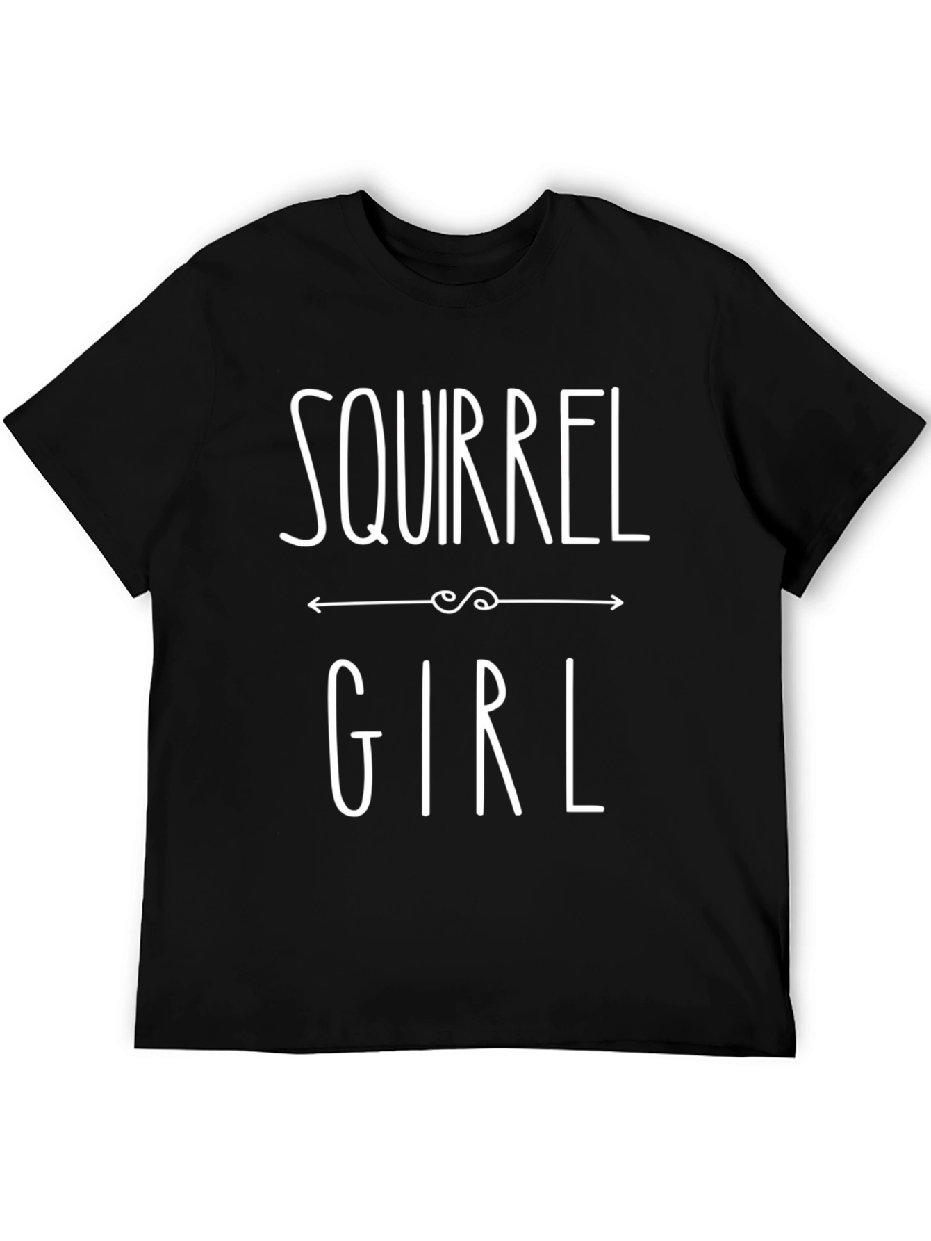 Black Squirrel Girl Graphic T-Shirt view 5