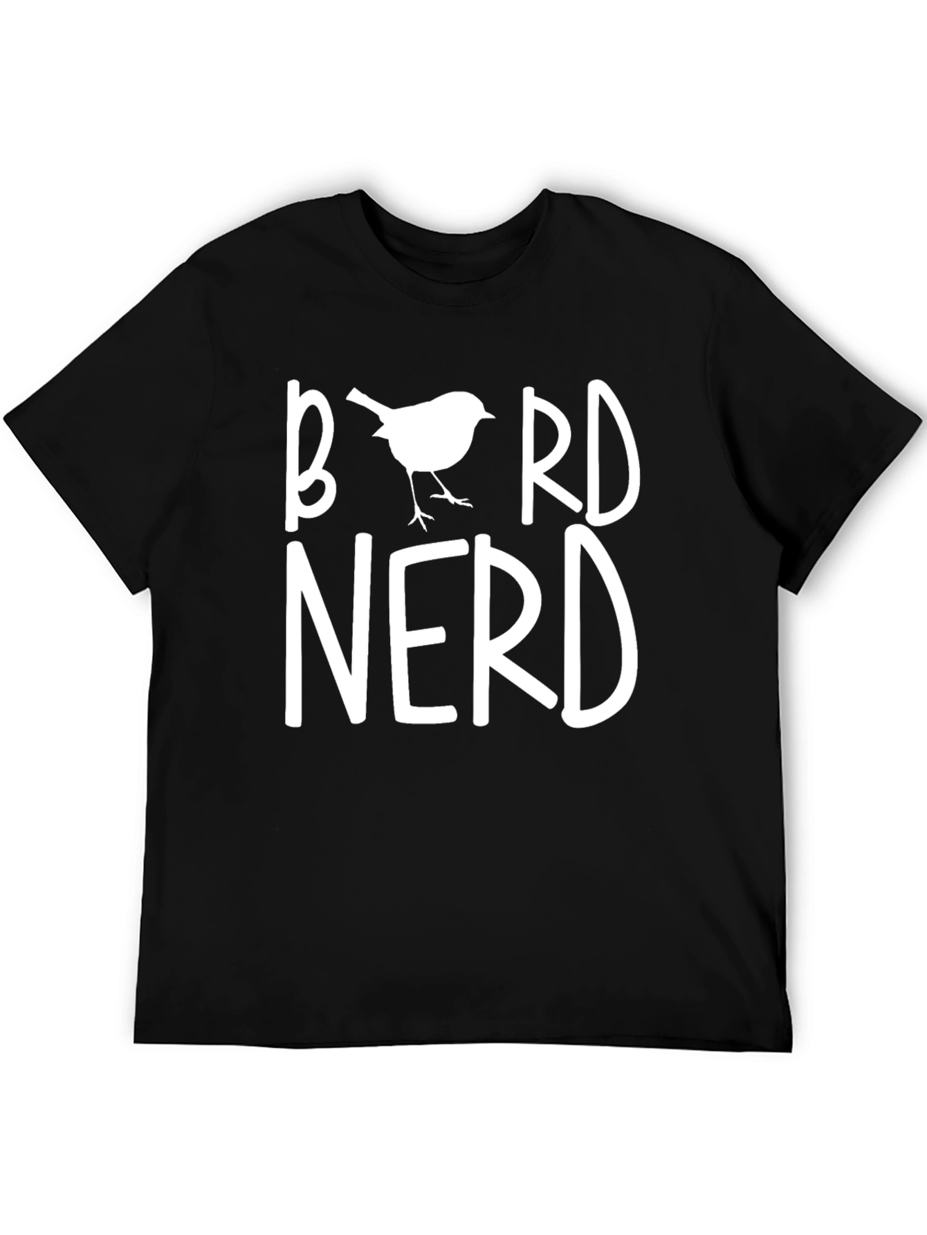 Black Bird Nerd T-Shirt - Graphic Tee for Bird Lovers view 5